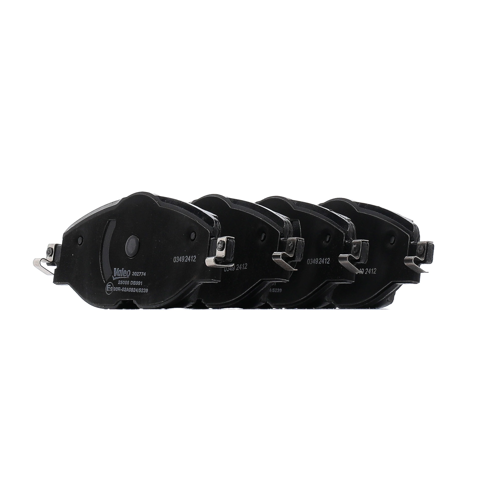 Комплект спирачно феродо, дискови спирачки 8V0698151 VALEO 302774 VW, AUDI, TOYOTA, SKODA, SEAT