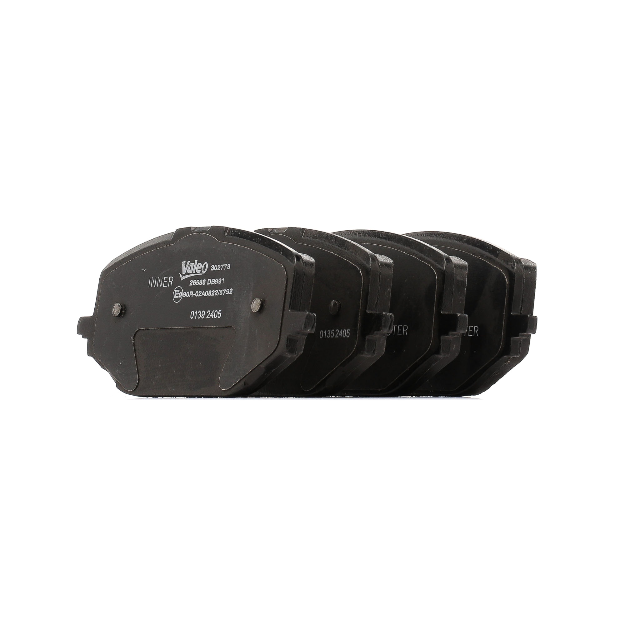 Remblokken 16 478 802 80 VALEO 302778 OPEL, PEUGEOT, CITROЁN, DS, VAUXHALL