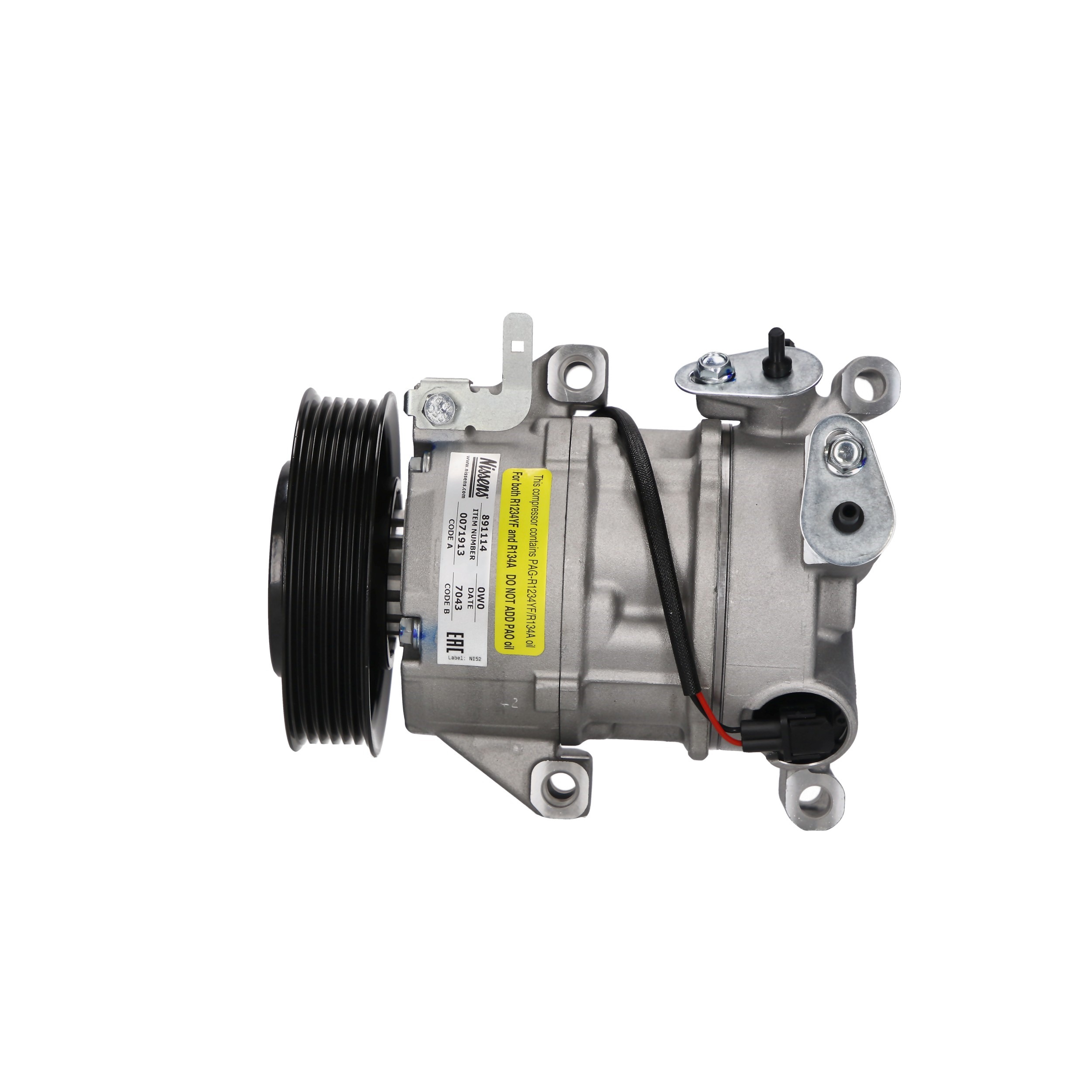 Klimakompressor 891114 NISSENS 883100D380 TOYOTA, VOLVO, LEXUS, WIESMANN