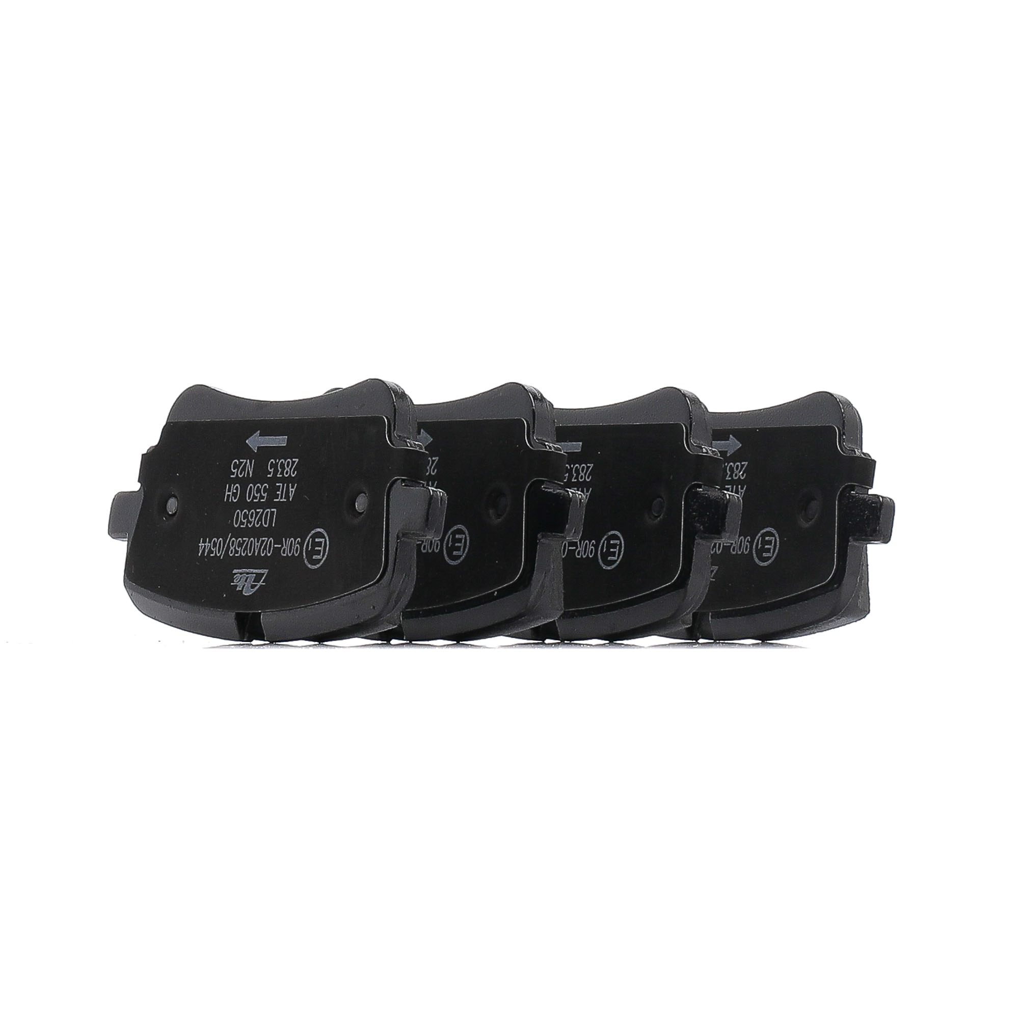 ATE 13.0470-2650.2 Plaquettes de frein Largeur: 129,0mm, Hauteur: 65,0mm, Épaisseur: 17,3mm