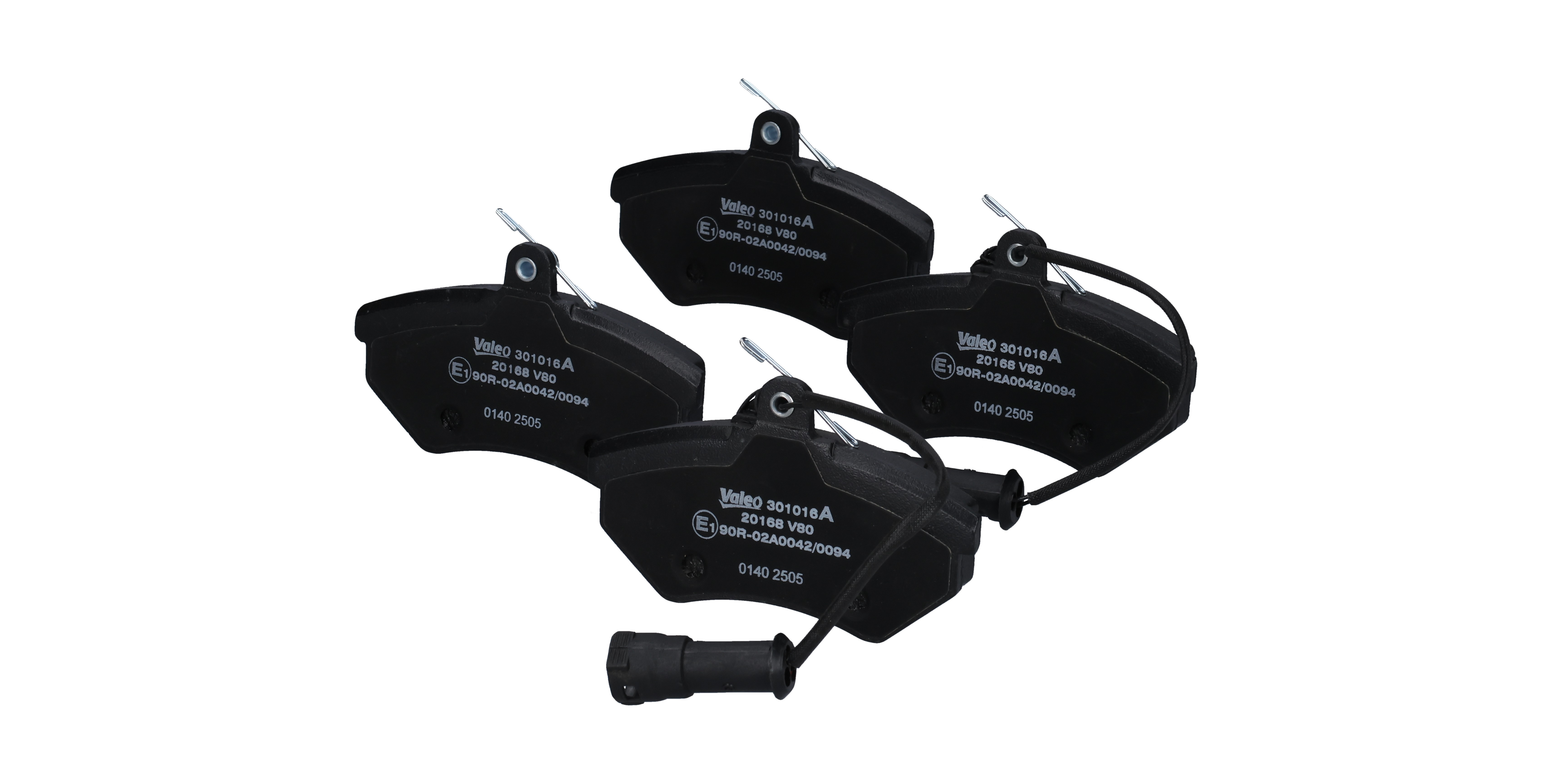 Remblokken 357 698 151F VALEO 301016A VOLKSWAGEN, AUDI, SKODA, SEAT, SUZUKI