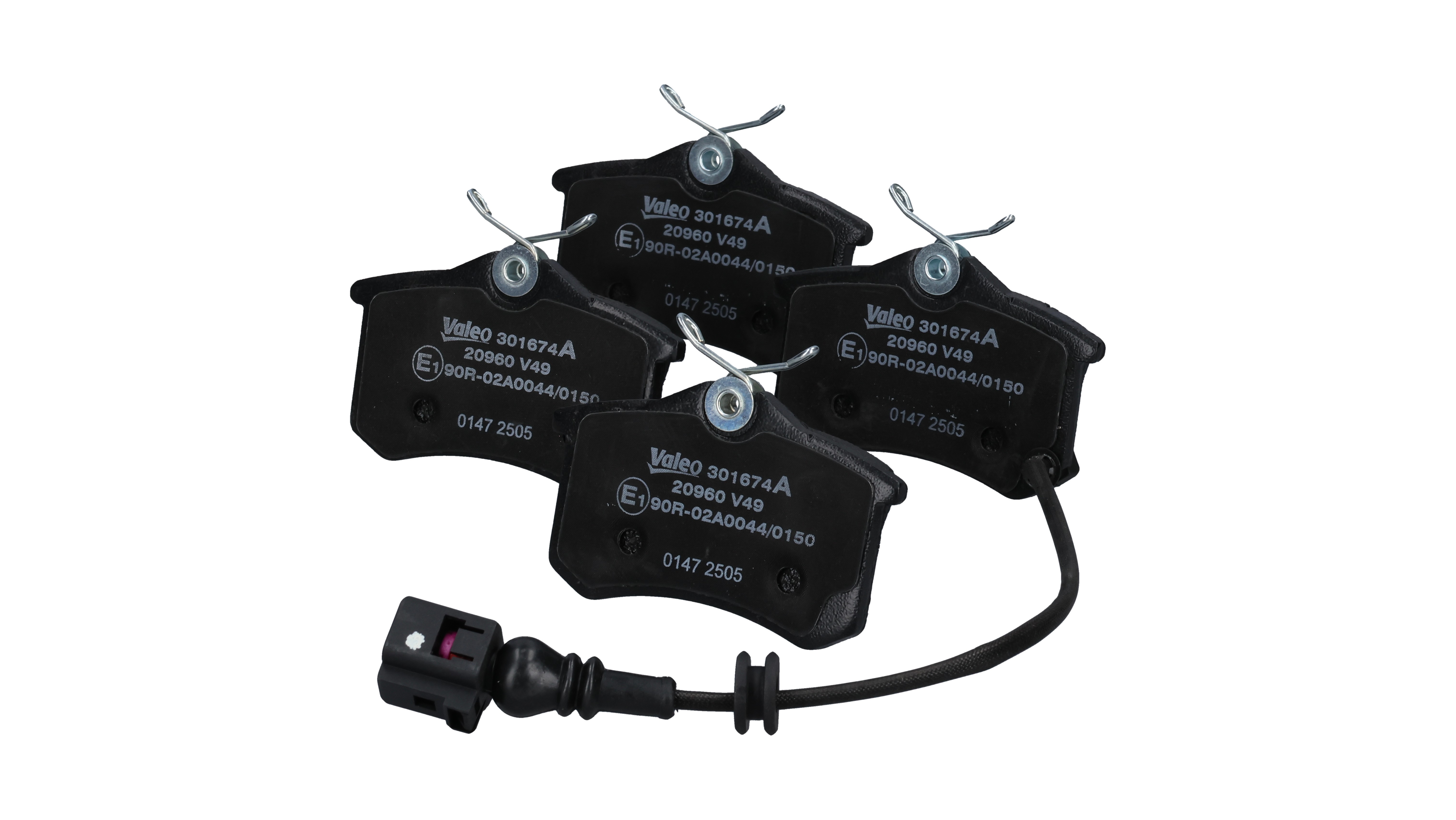 VALEO 301674A Remblokken Breedte 2 [mm]: 87,2mm, Breedte 2 [mm]: 87,2mm, Hoogte 2: 53mm, Hoogte: 53mm, Dikte 2: 17mm, Dikte: 17mm