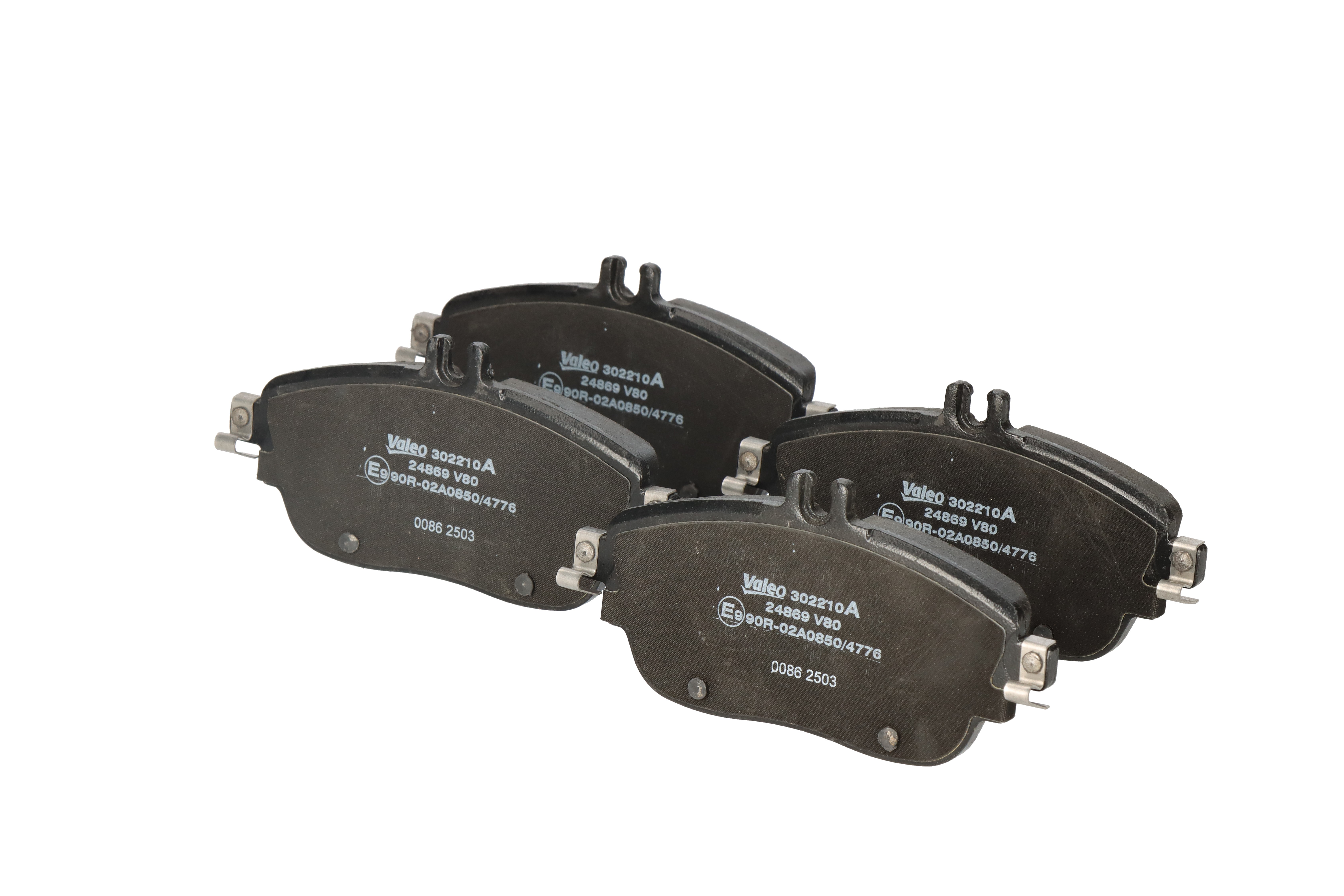 Комплект спирачно феродо, дискови спирачки 0084200620 VALEO 302210A MERCEDES-BENZ, SMART
