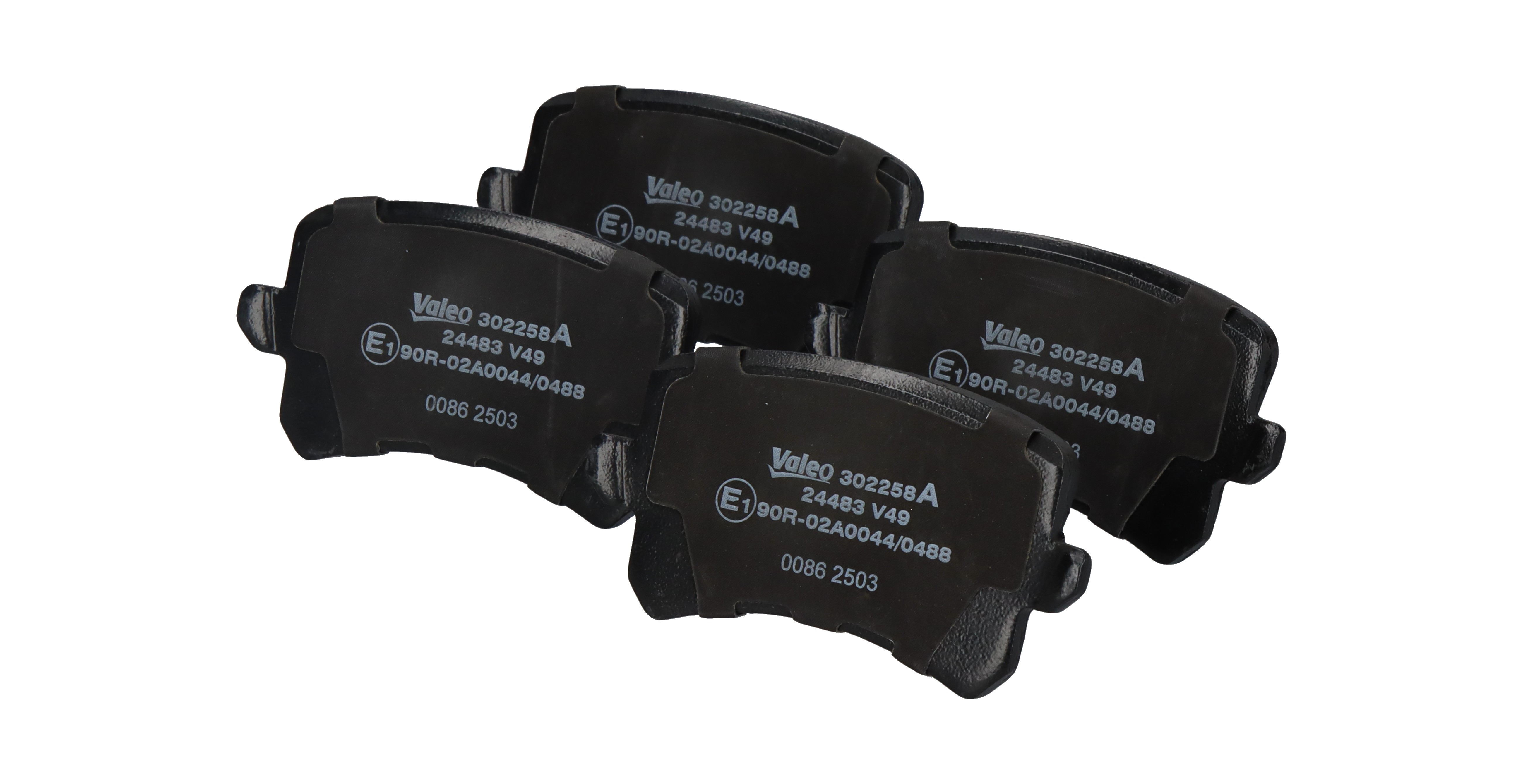 Комплект спирачно феродо, дискови спирачки 3AA698451A VALEO 302258A VW, AUDI, SKODA, SEAT, PORSCHE
