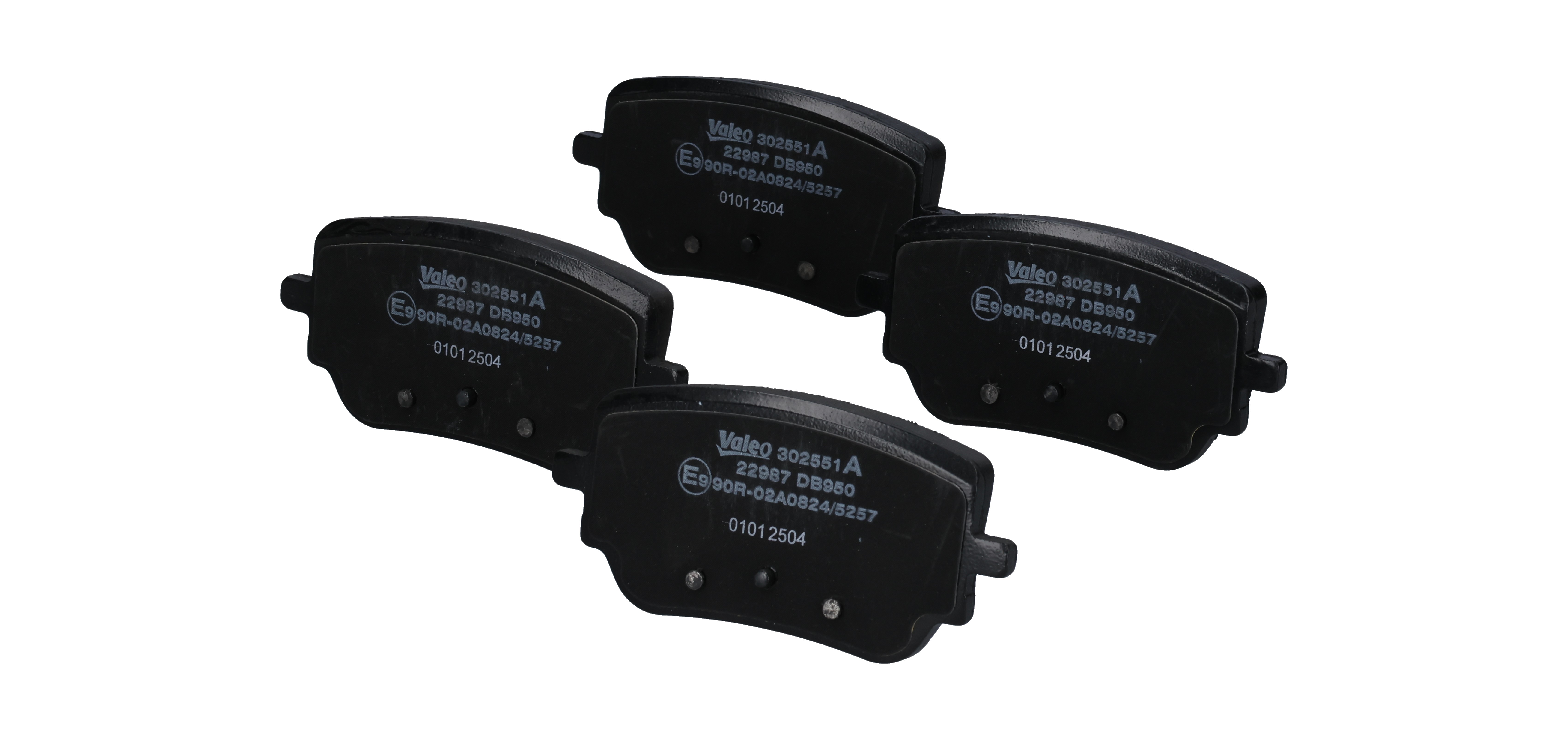 Комплект спирачно феродо, дискови спирачки 0004207600 VALEO 302551A MERCEDES-BENZ, SMART