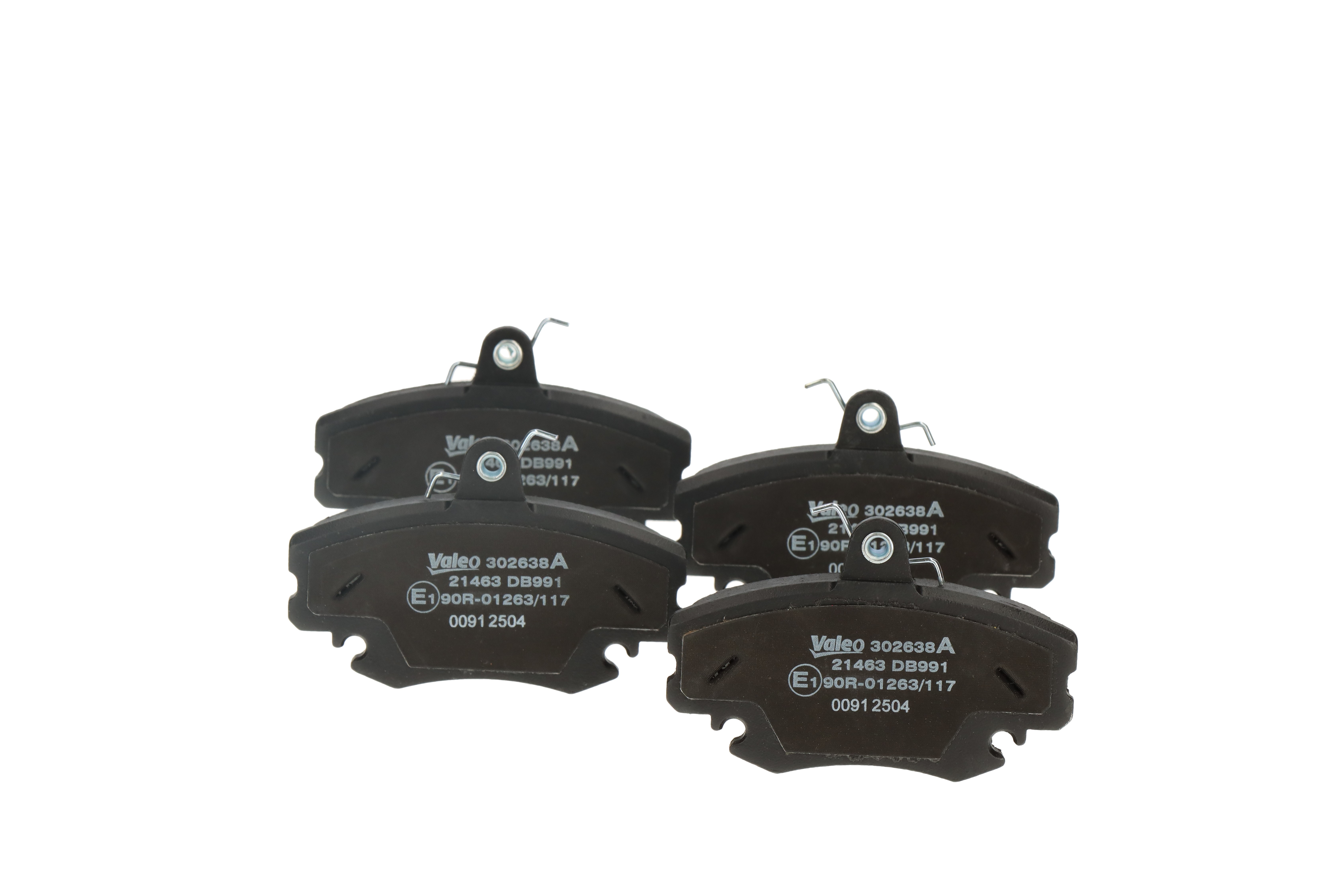 Комплект спирачно феродо, дискови спирачки 77 012 053 55 VALEO 302638A PEUGEOT, RENAULT, DACIA, SAAB, LADA