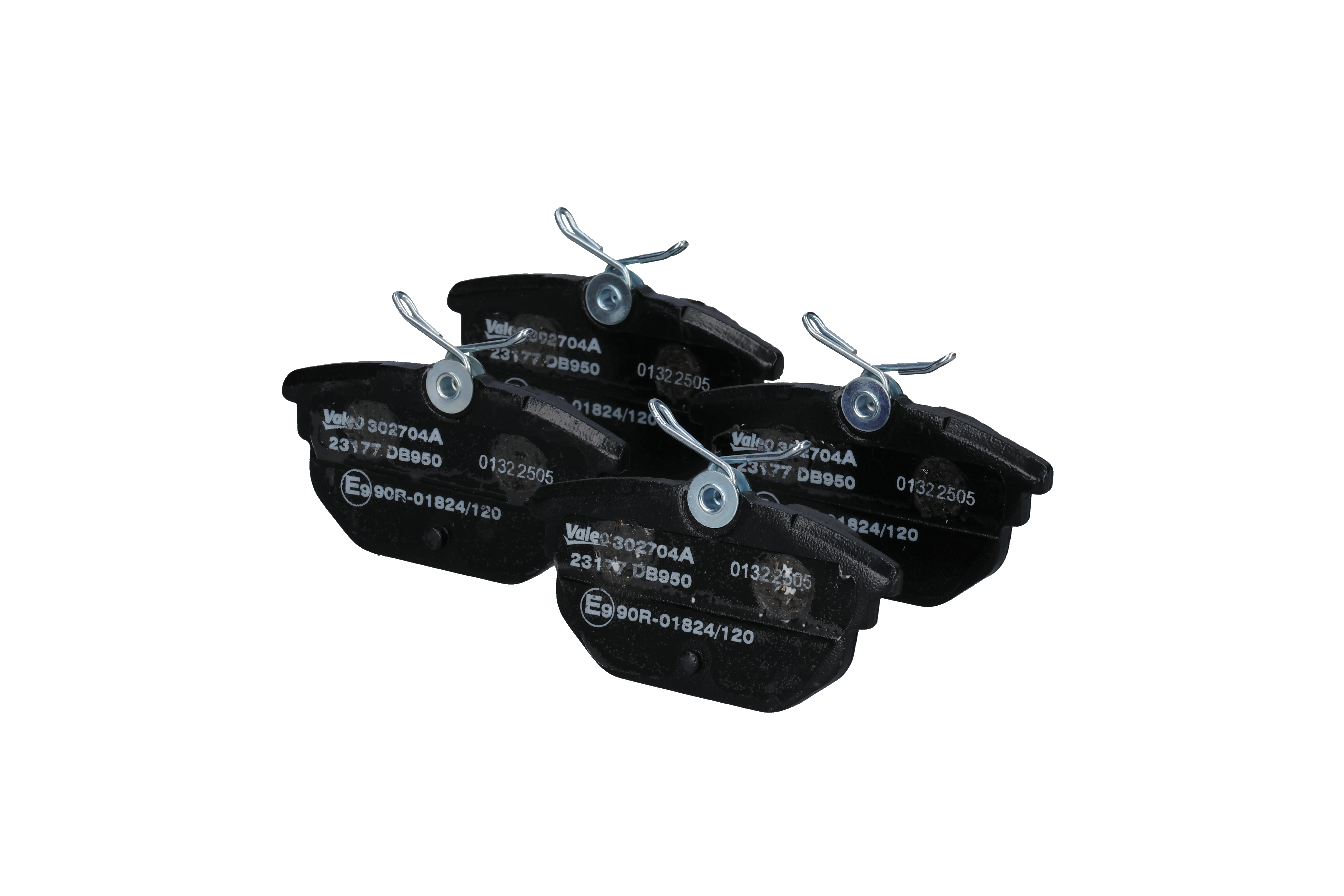 Комплект спирачно феродо, дискови спирачки 607 650 10 VALEO 302704A FIAT, ALFA ROMEO, CHRYSLER