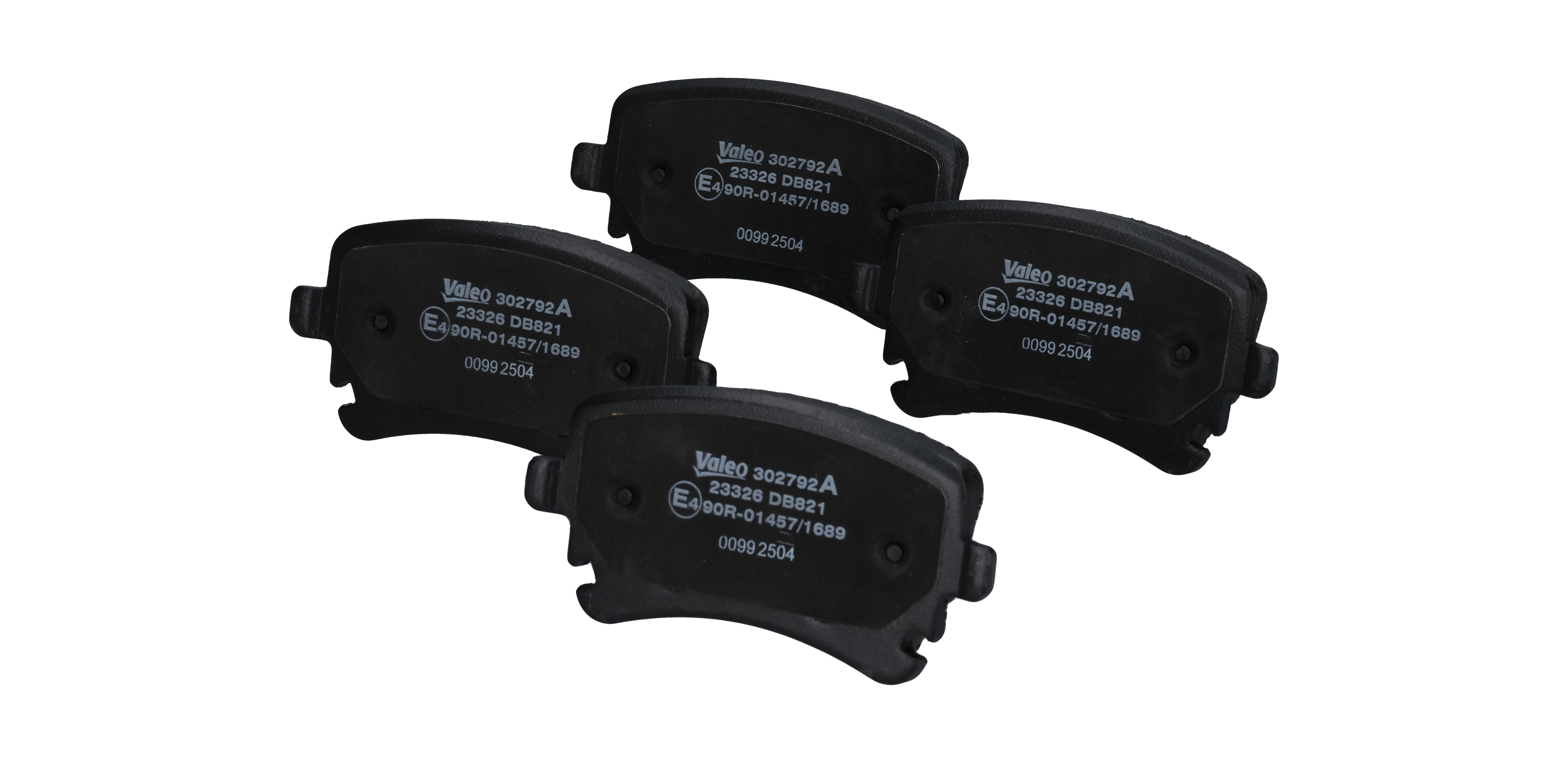 Комплект спирачно феродо, дискови спирачки 3D0.698.451 VALEO 302792A VW, AUDI, SKODA, SEAT