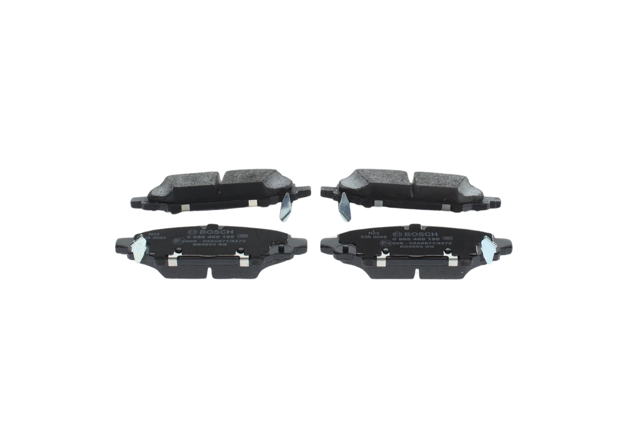Bremsbeläge 0 986 460 196 BOSCH 68385238AA JEEP, CHRYSLER, DODGE