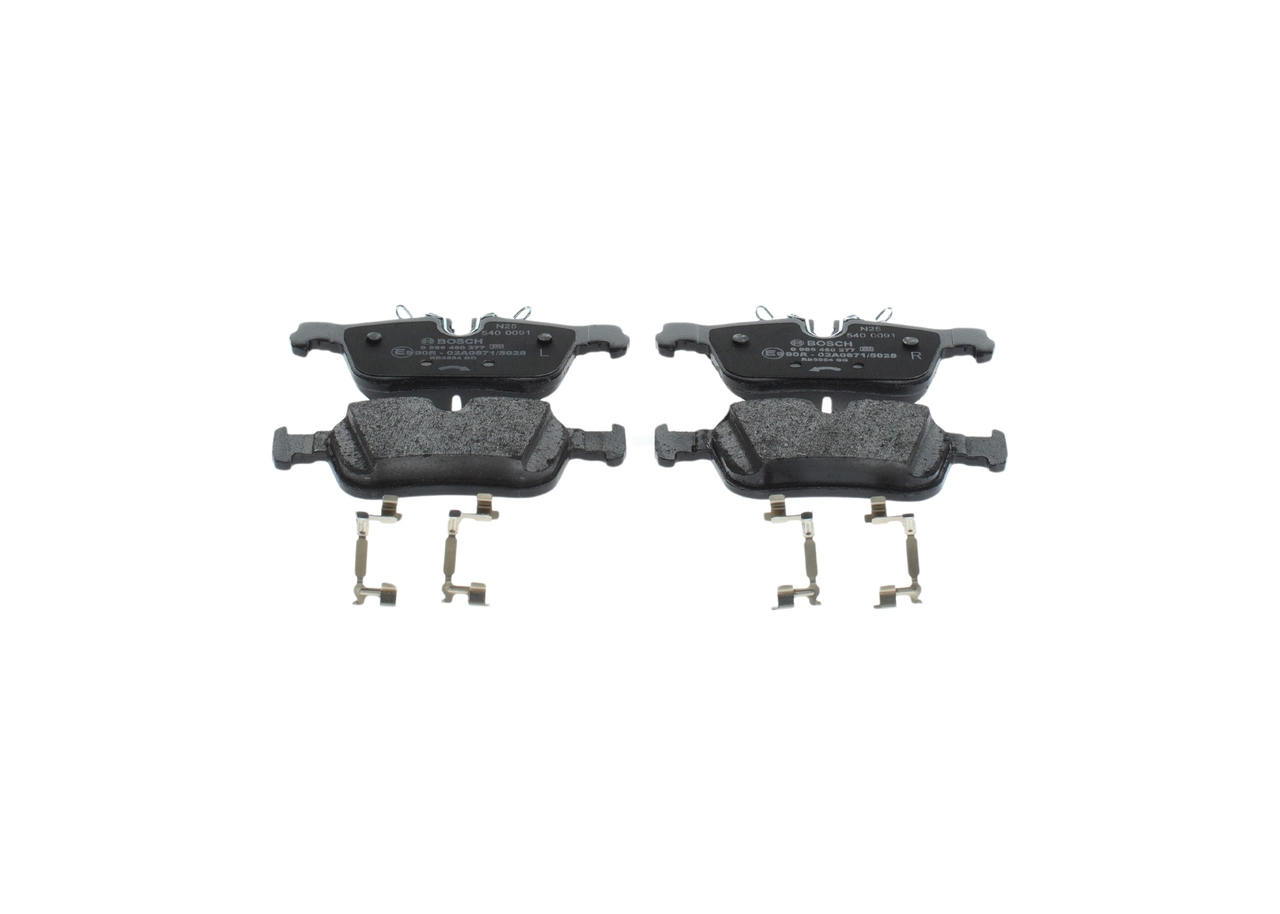 Комплект спирачно феродо, дискови спирачки 32287430 BOSCH 0986460277 MERCEDES-BENZ, VOLVO
