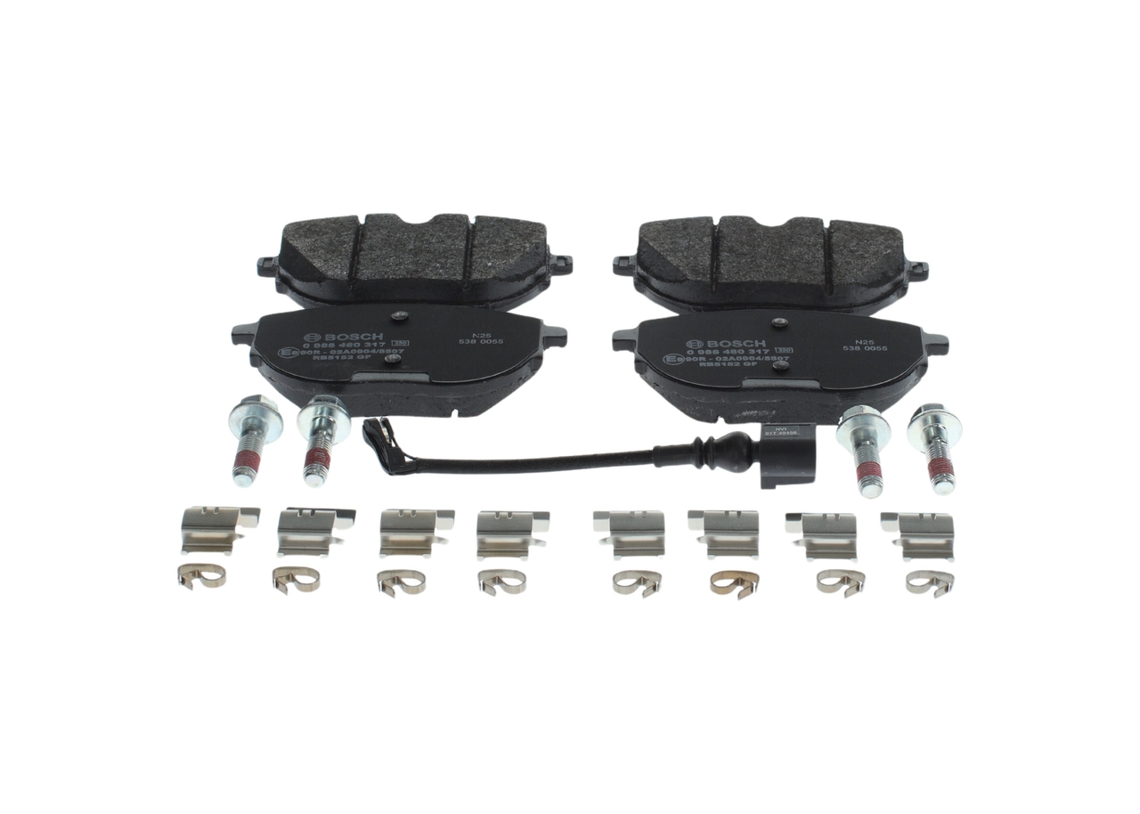 Bremsbeläge 0 986 460 317 BOSCH 7LA698151B VW, AUDI, SKODA, SEAT