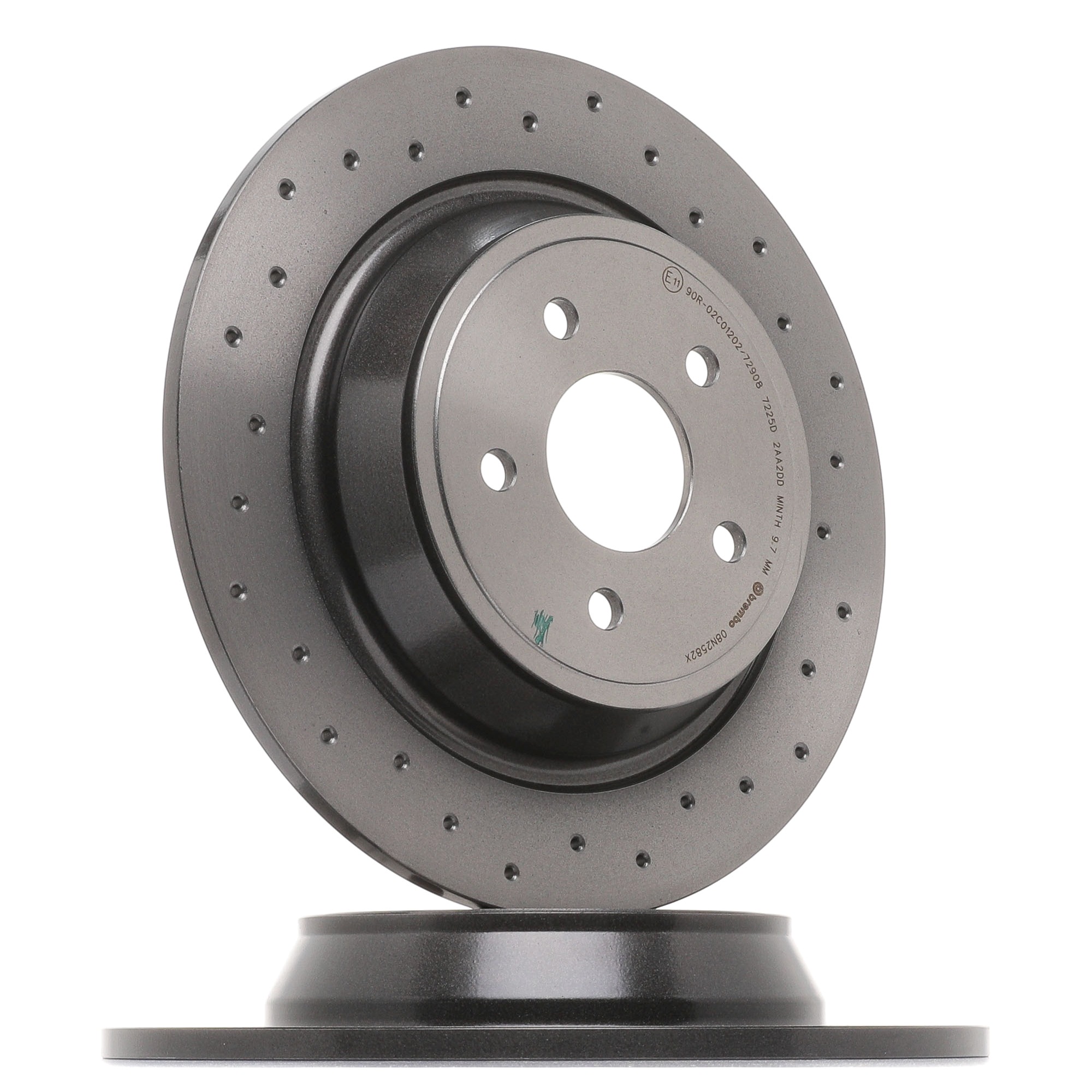 Remschijf BRRF-120 BREMBO 08.N258.2X FORD, FORD USA, LINCOLN