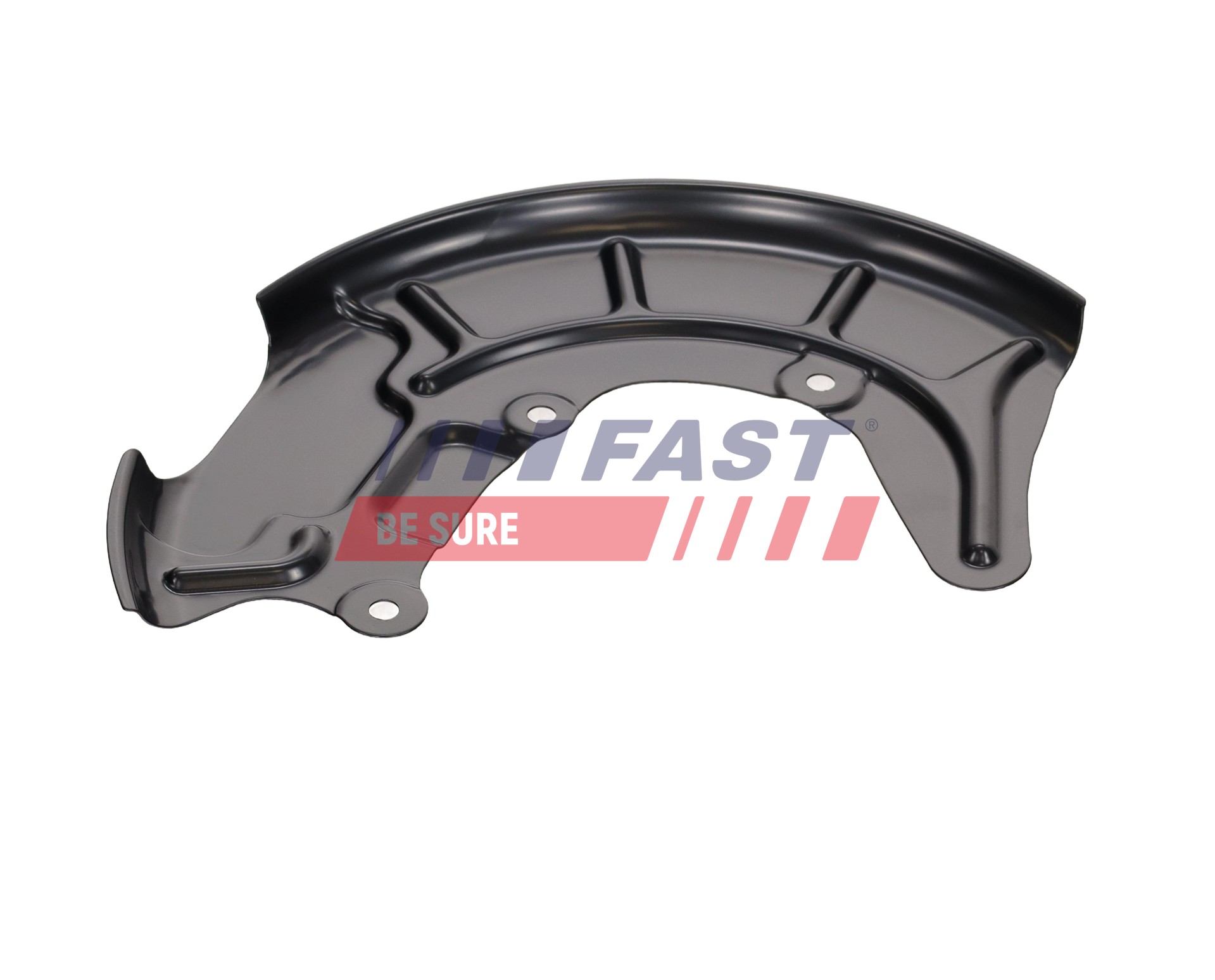 FAST FT02780 Chapa protectora contra salpicaduras, disco de freno negro, Chapa de acero