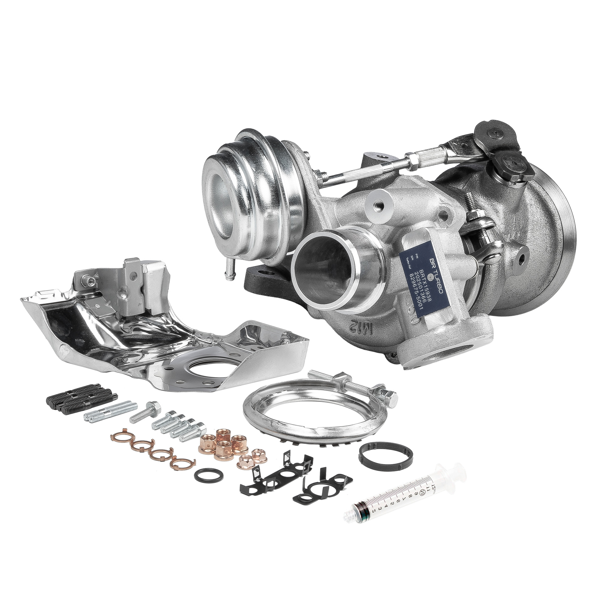 BR Turbo BRTX15938M Турбокомпресор Peugeot 3008 SUV 1.2 THP/ PureTech (MRHNSM, MRHNSU, MRHNSJ, MRHNYW,... 131 K.C. бензин 2023