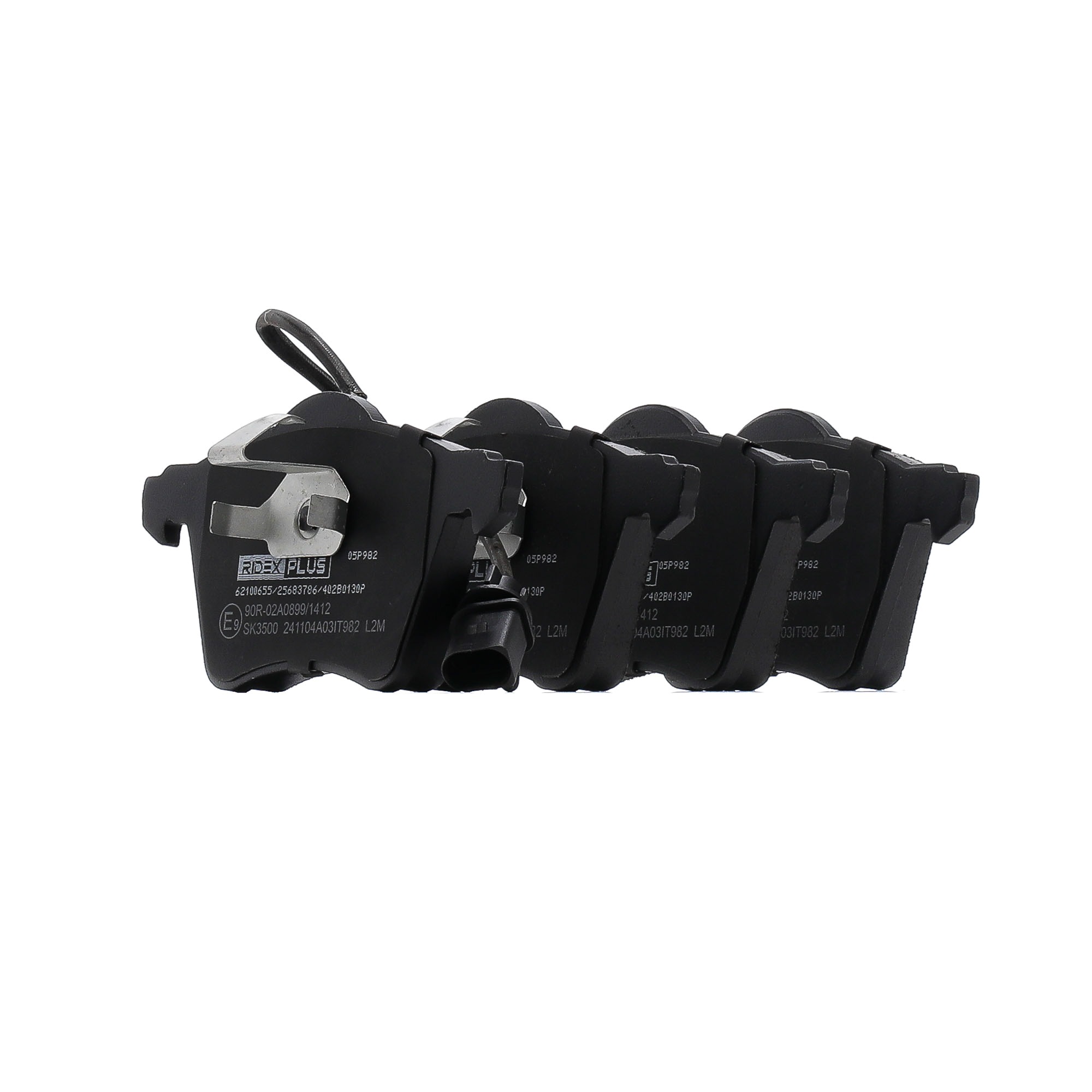 Bremsbeläge 402B0130P RIDEX PLUS 1151377 VW, FORD, SEAT, TOYOTA, SATURN