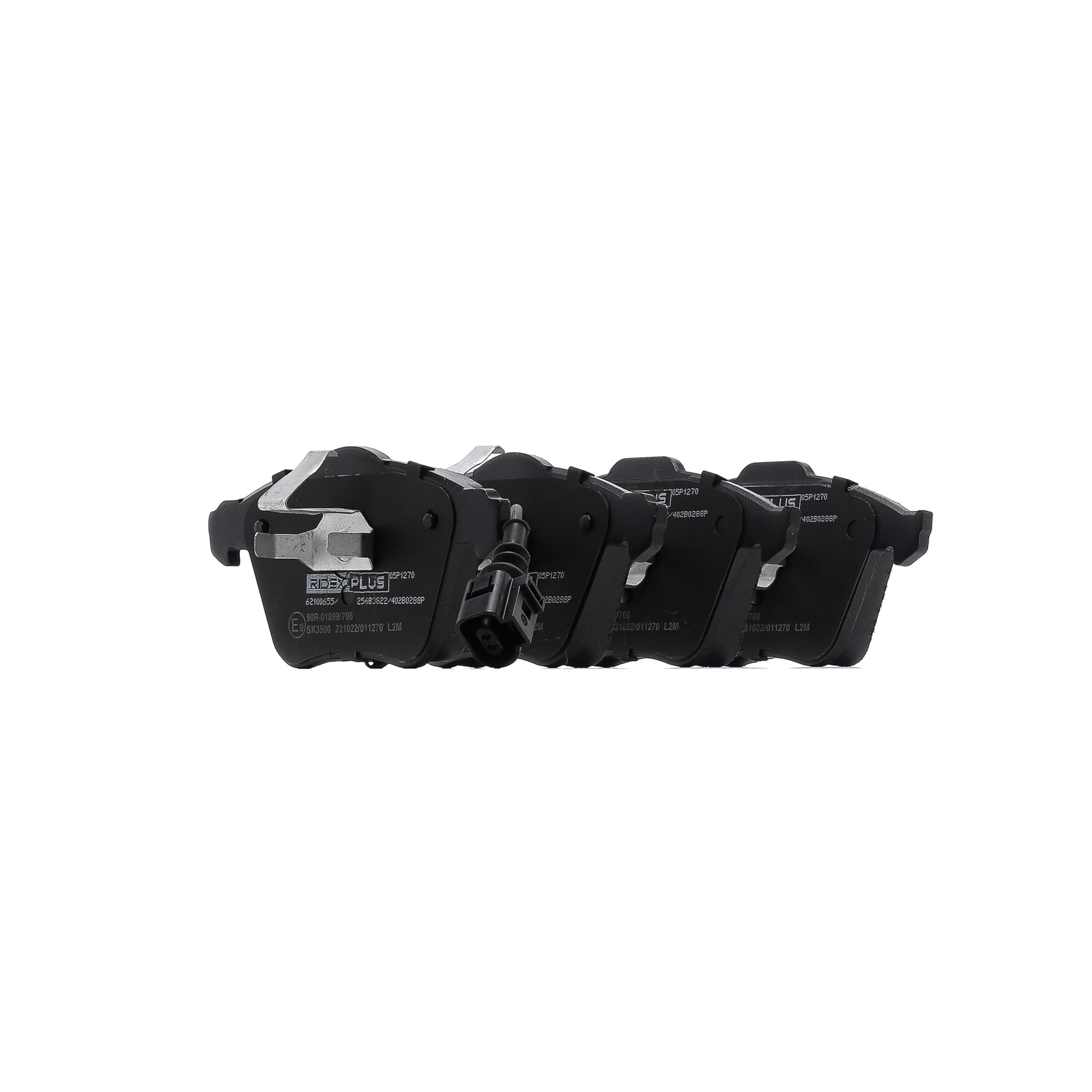 Bremsbeläge 4F0698151K RIDEX PLUS 402B0288P VW, AUDI, OPEL, SKODA, SEAT