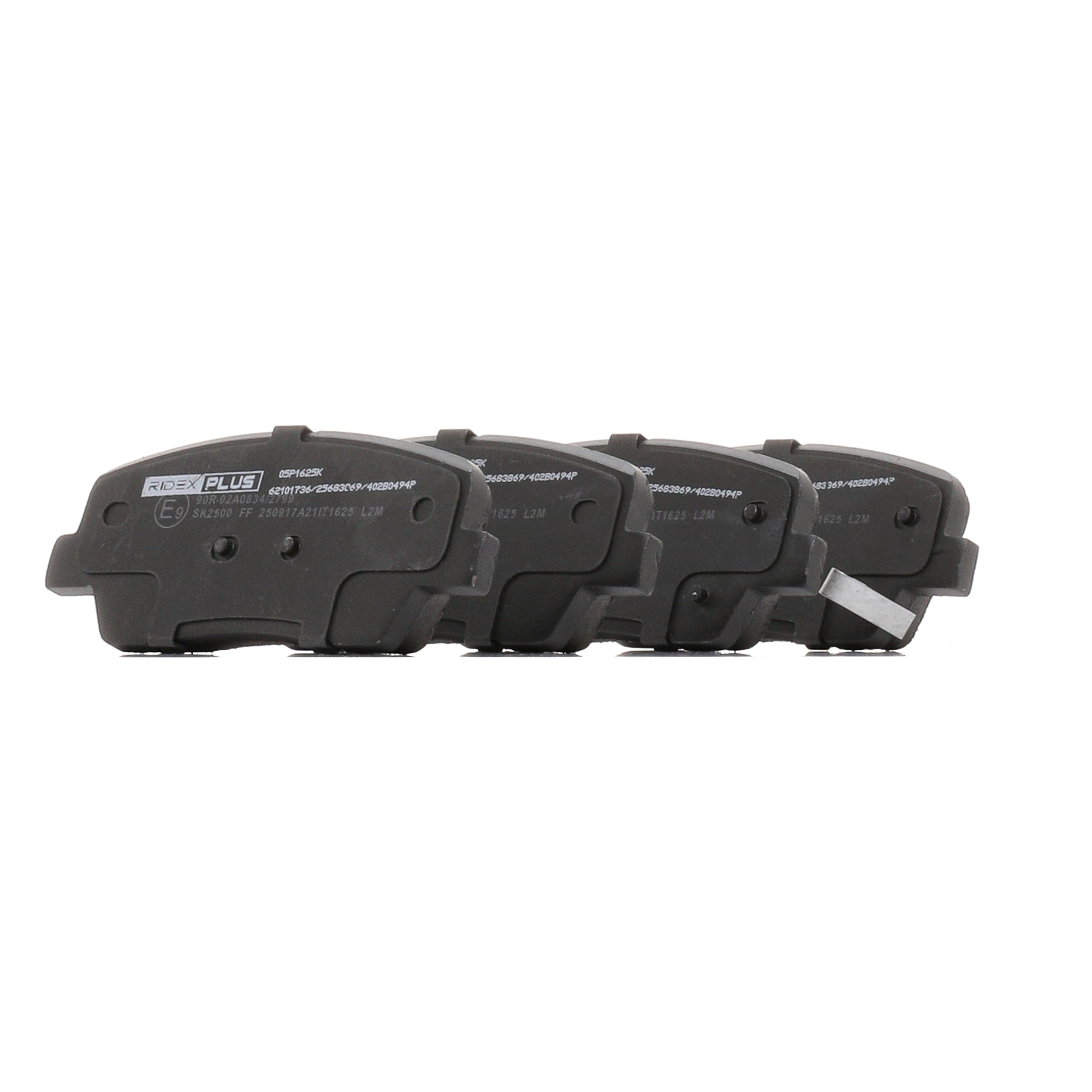 Remblokken 484 133 80 B0 RIDEX PLUS 402B0494P HYUNDAI, SSANGYONG, GENESIS