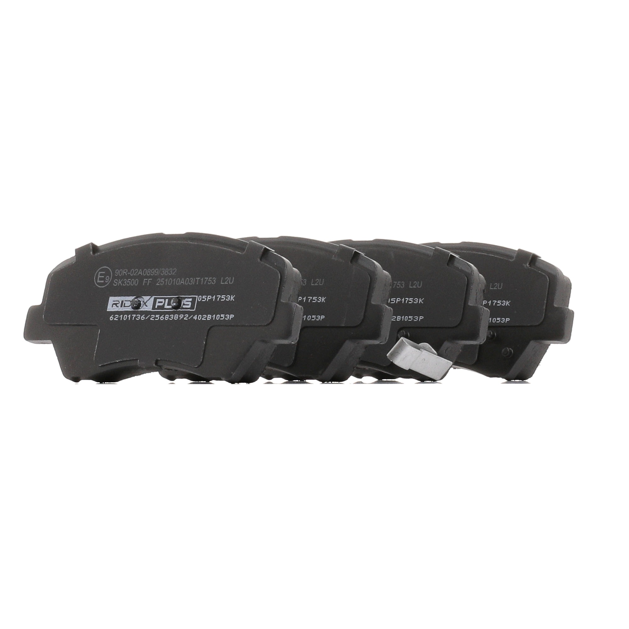Kit pastiglie freni 581012VA00 RIDEX PLUS 402B1053P VOLKSWAGEN, FORD, HYUNDAI, KIA