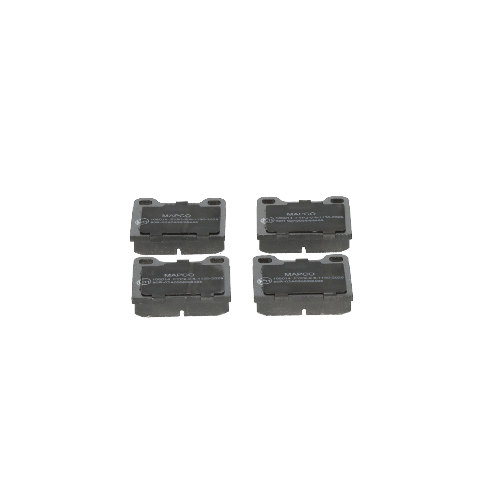 MAPCO 106014 Juego de pastillas de freno Ancho: 61,7mm, Altura: 56,5mm, Espesor: 15mm