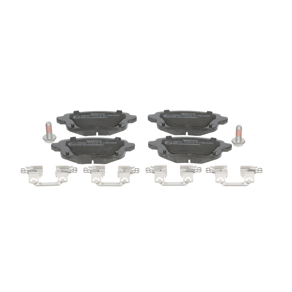 MAPCO 106023 Plaquettes de frein Largeur: 106,4mm, Hauteur: 45,6mm, Épaisseur: 16mm