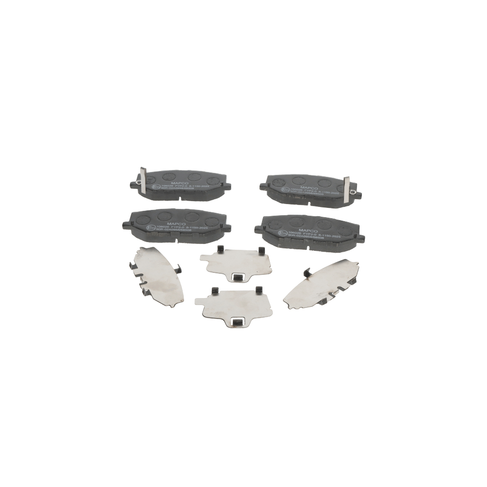 MAPCO 106026 Remblokken Breedte 2 [mm]: 110,2mm, Hoogte: 43,5mm, Dikte: 15,1mm