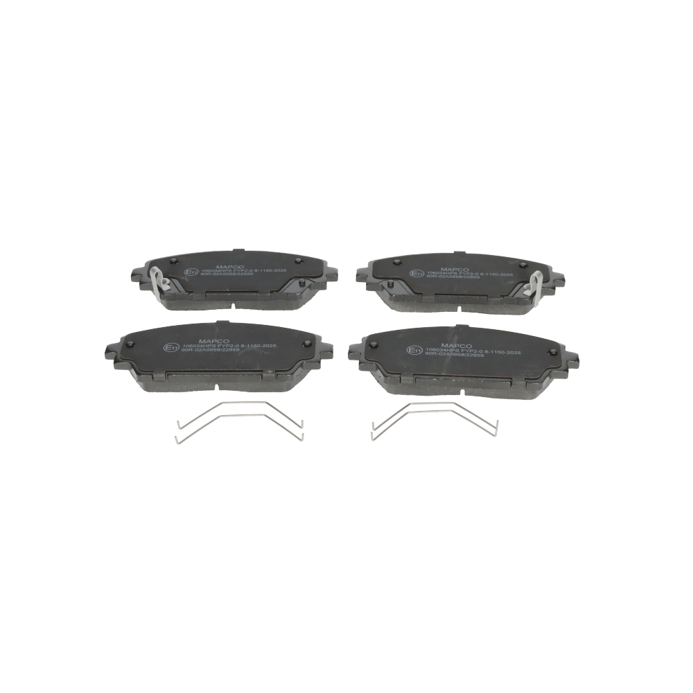 MAPCO 106034HPS Τακάκια φρένων Πλάτος: 138mm, Ύψος: 55,7mm, Πάχος: 16mm