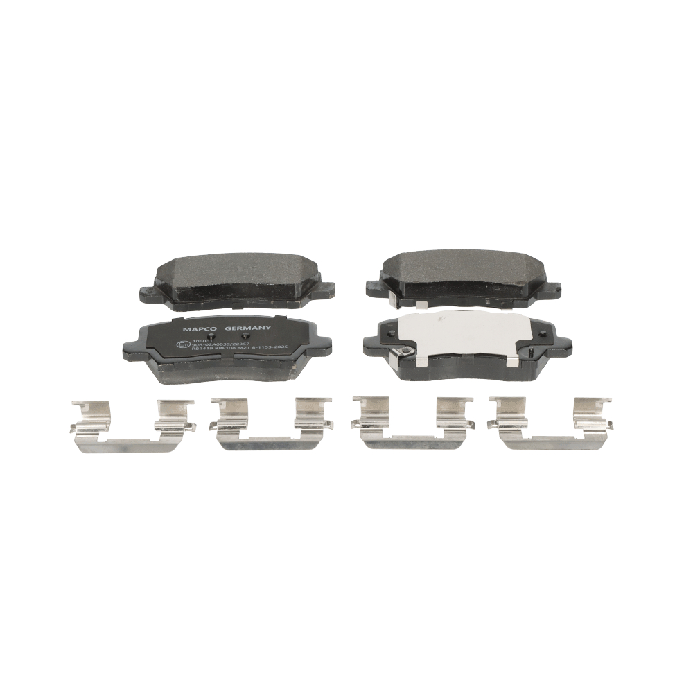 MAPCO 106061 Kit pastiglie freni Largh.: 121,5mm, Alt.: 55mm, Spessore: 17,7mm