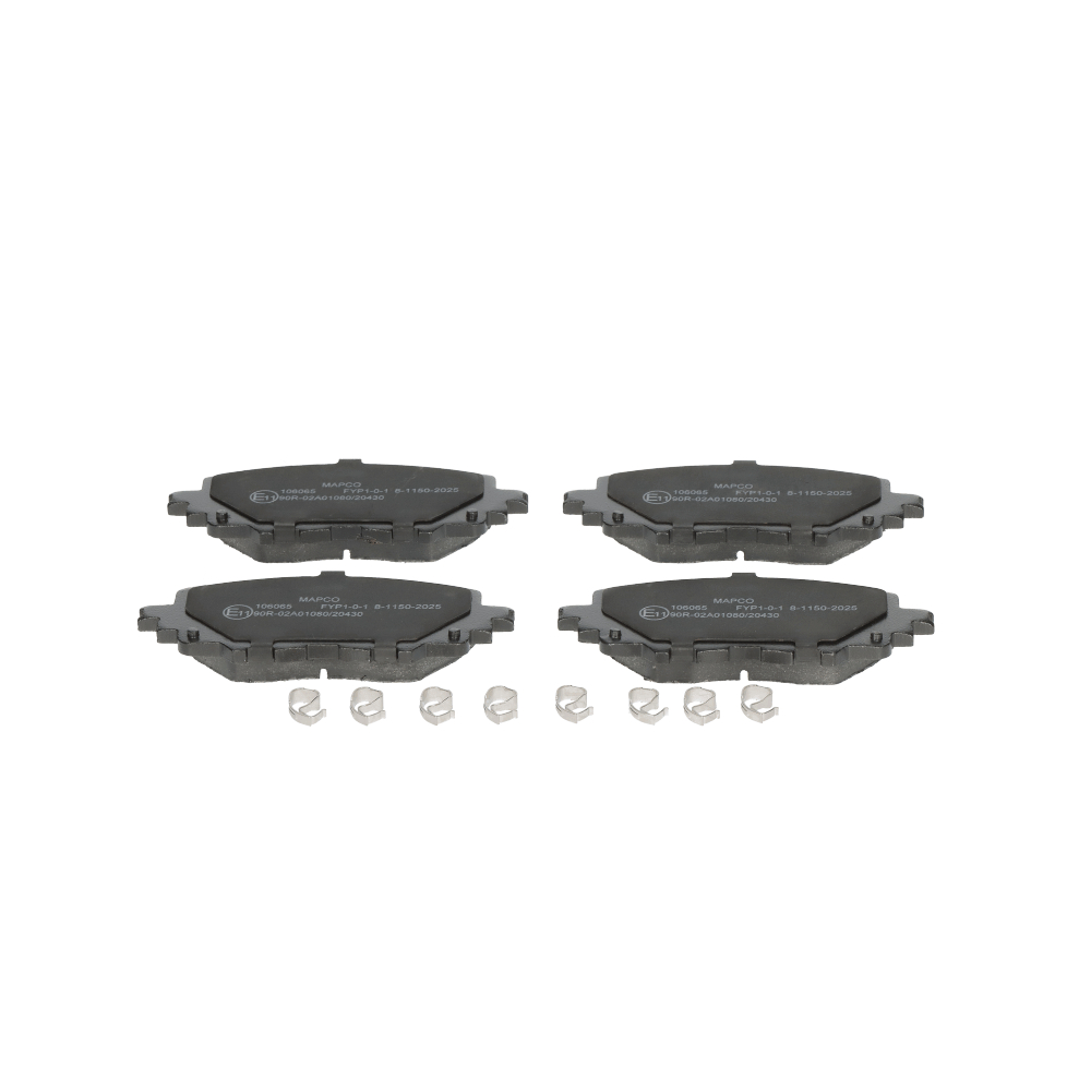 MAPCO 106065 Комплект спирачно феродо, дискови спирачки ширина: 122mm, височина: 53,5mm, дебелина: 14,5mm
