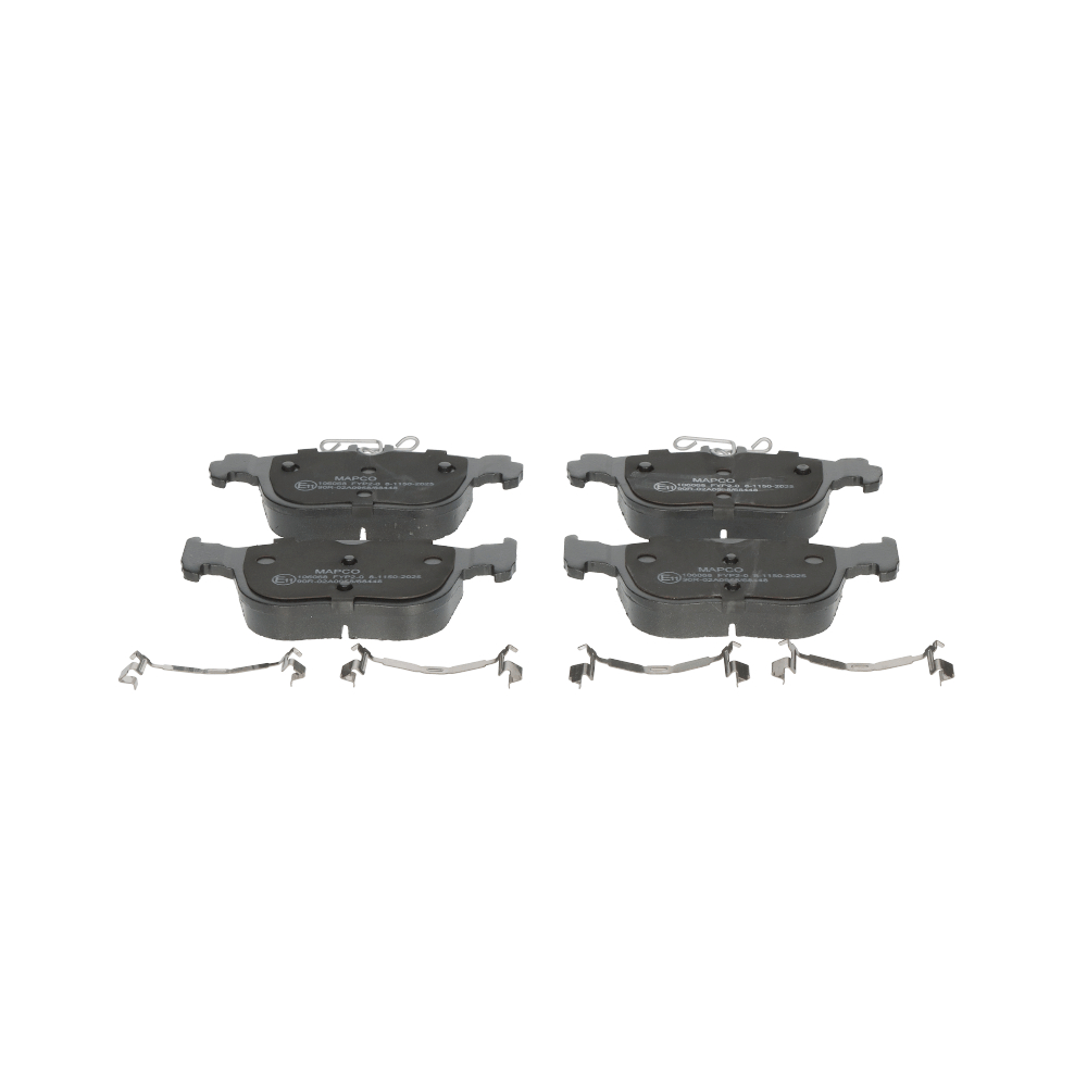 MAPCO 106068 Kit pastiglie freni Largh.: 122,8mm, Altezza 1: 57,5mm, Altezza 2: 52,3mm, Spessore: 16,2mm