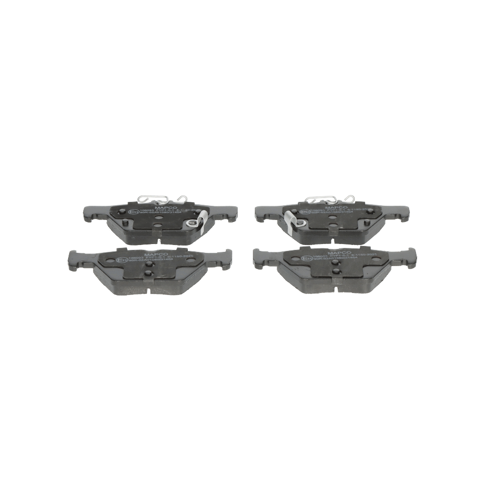 MAPCO 106093 Sada brzdových destiček, kotoučová brzda Šířka: 123mm, Výška 2: 52,5mm, Výška: 47,7mm, Tloušťka/síla: 14,8mm