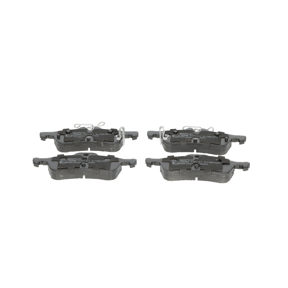 MAPCO 106098 Sada brzdových destiček, kotoučová brzda Šířka: 123,1mm, Výška: 43,8mm, Tloušťka/síla: 15mm