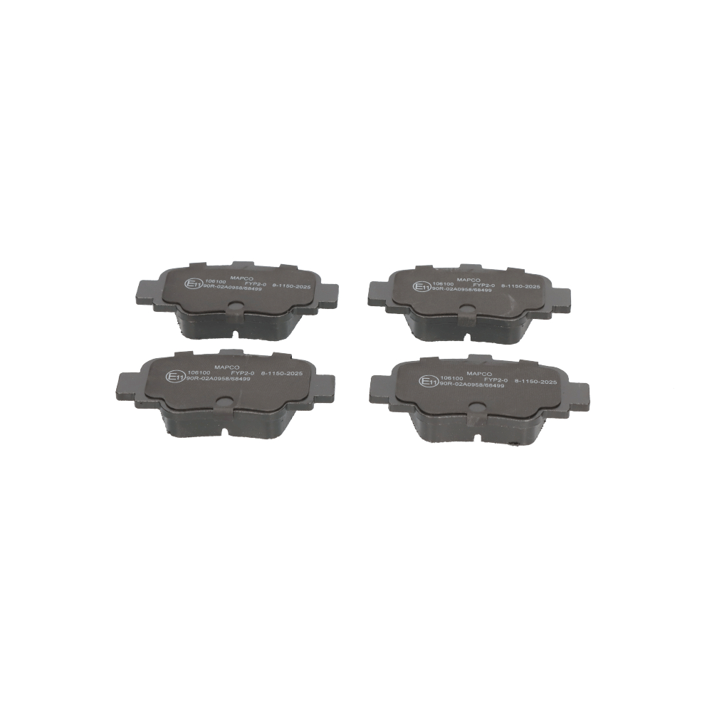 MAPCO 106100 Remblokken Breedte 2 [mm]: 88,7mm, Hoogte: 45,4mm, Dikte: 14,9mm