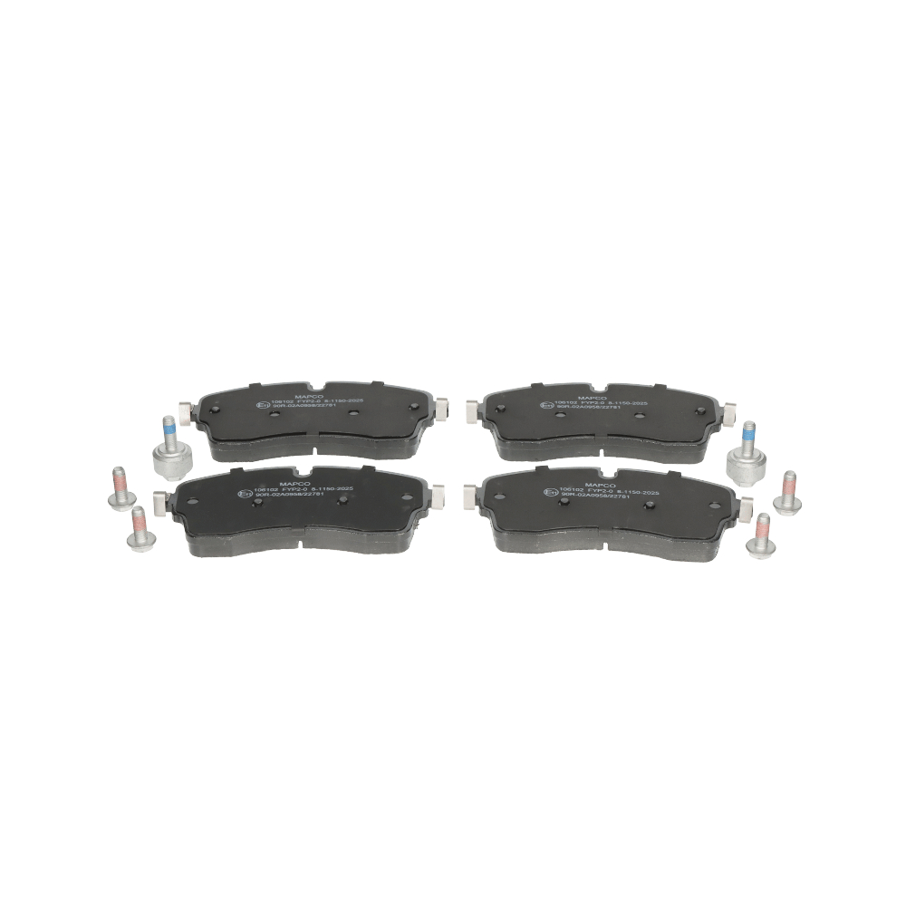 Комплект спирачно феродо, дискови спирачки LR091568 MAPCO 106102 LAND ROVER