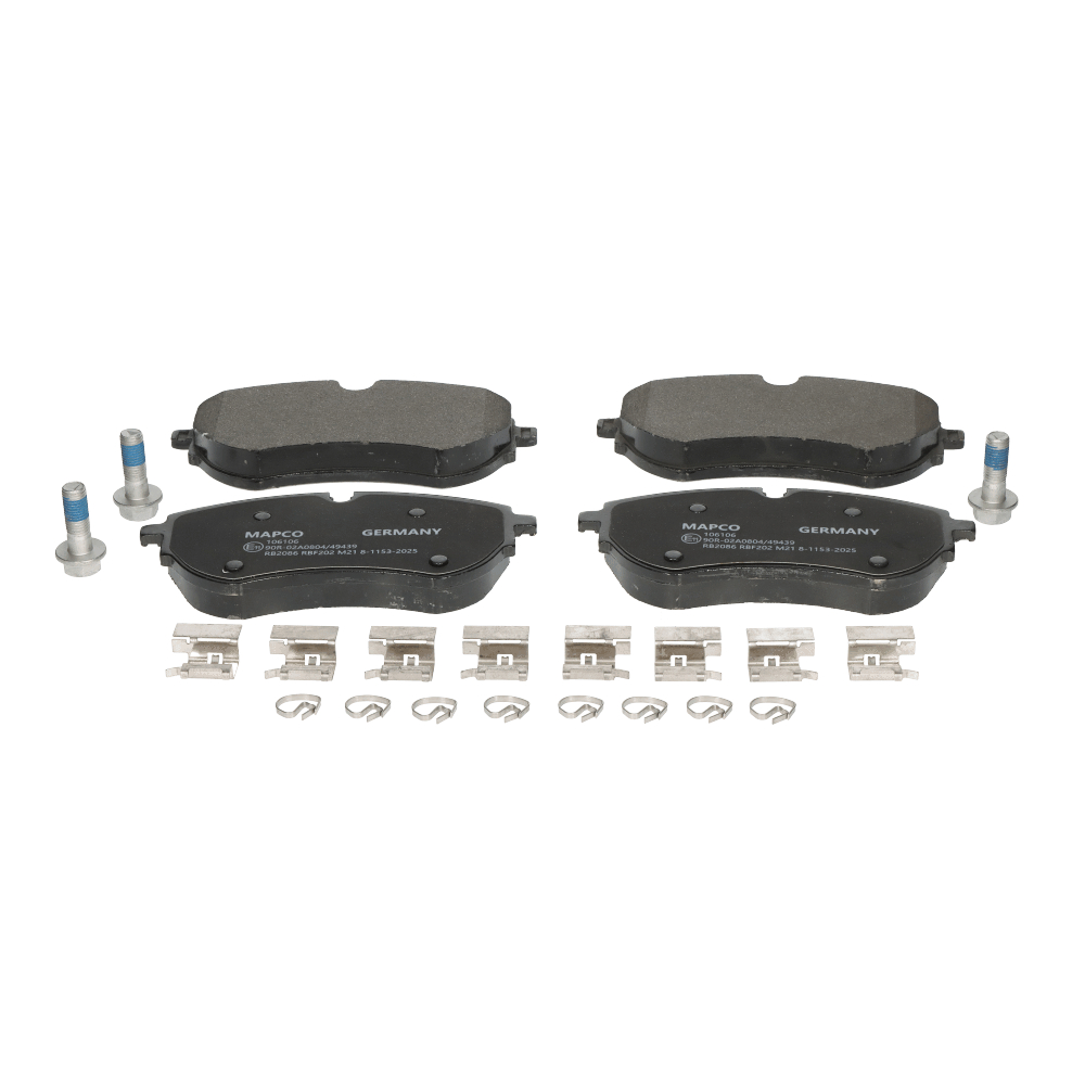 MAPCO 106106 Kit pastiglie freni Largh.: 163,5mm, Alt.: 75,8mm, Spessore: 19,7mm