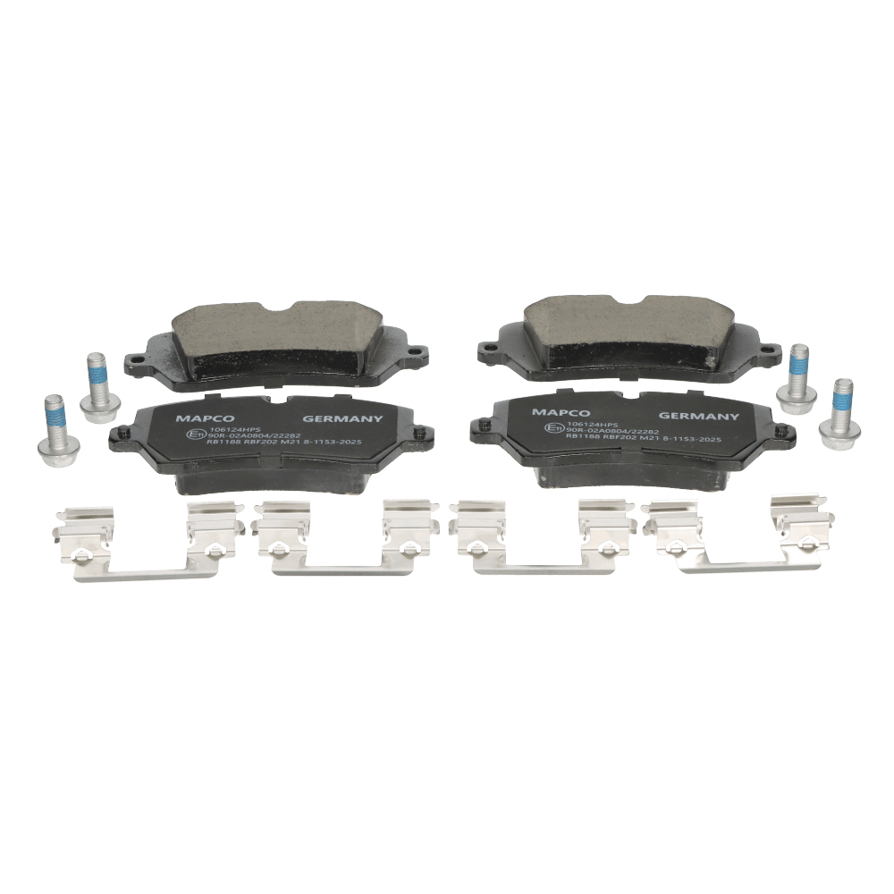 MAPCO 106124HPS Brake pad set Width: 131,3mm, Height: 58,5mm, Thickness: 17,7mm