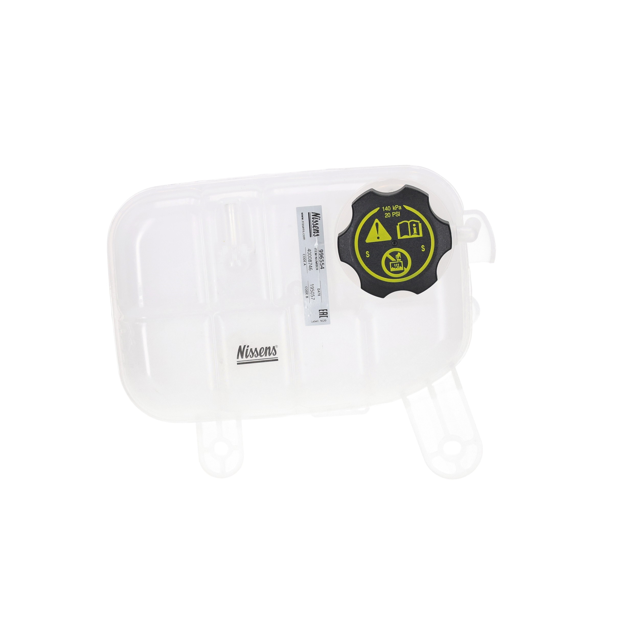 Expansietank, koelvloeistof 42422779 NISSENS 996554 OPEL, CHEVROLET, VAUXHALL, BUICK