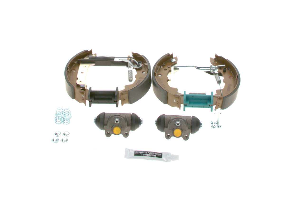 Bremsensatz, Trommelbremse 0 204 114 512 BOSCH 7701202726 RENAULT, RENAULT TRUCKS
