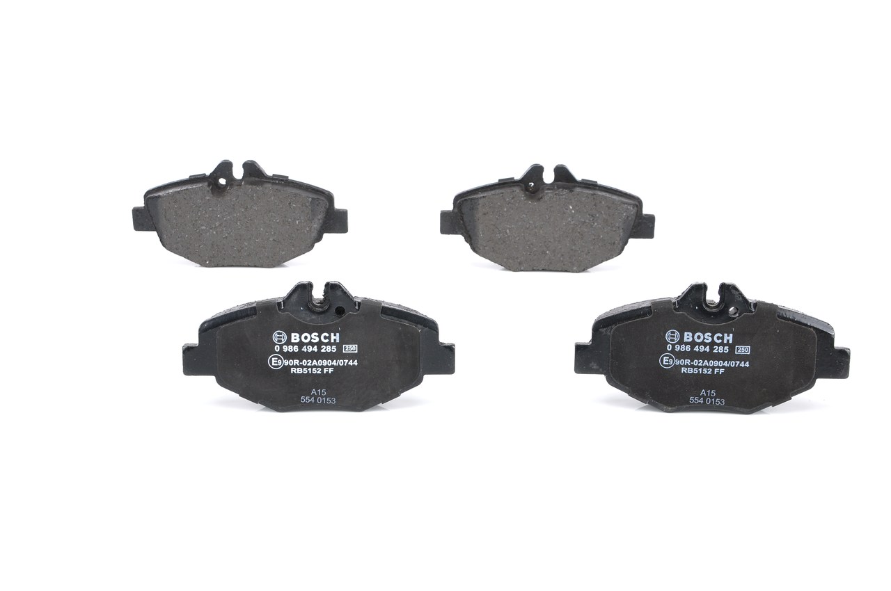 Bremsbeläge 0044207920 BOSCH 0986494285 MERCEDES-BENZ, JAGUAR