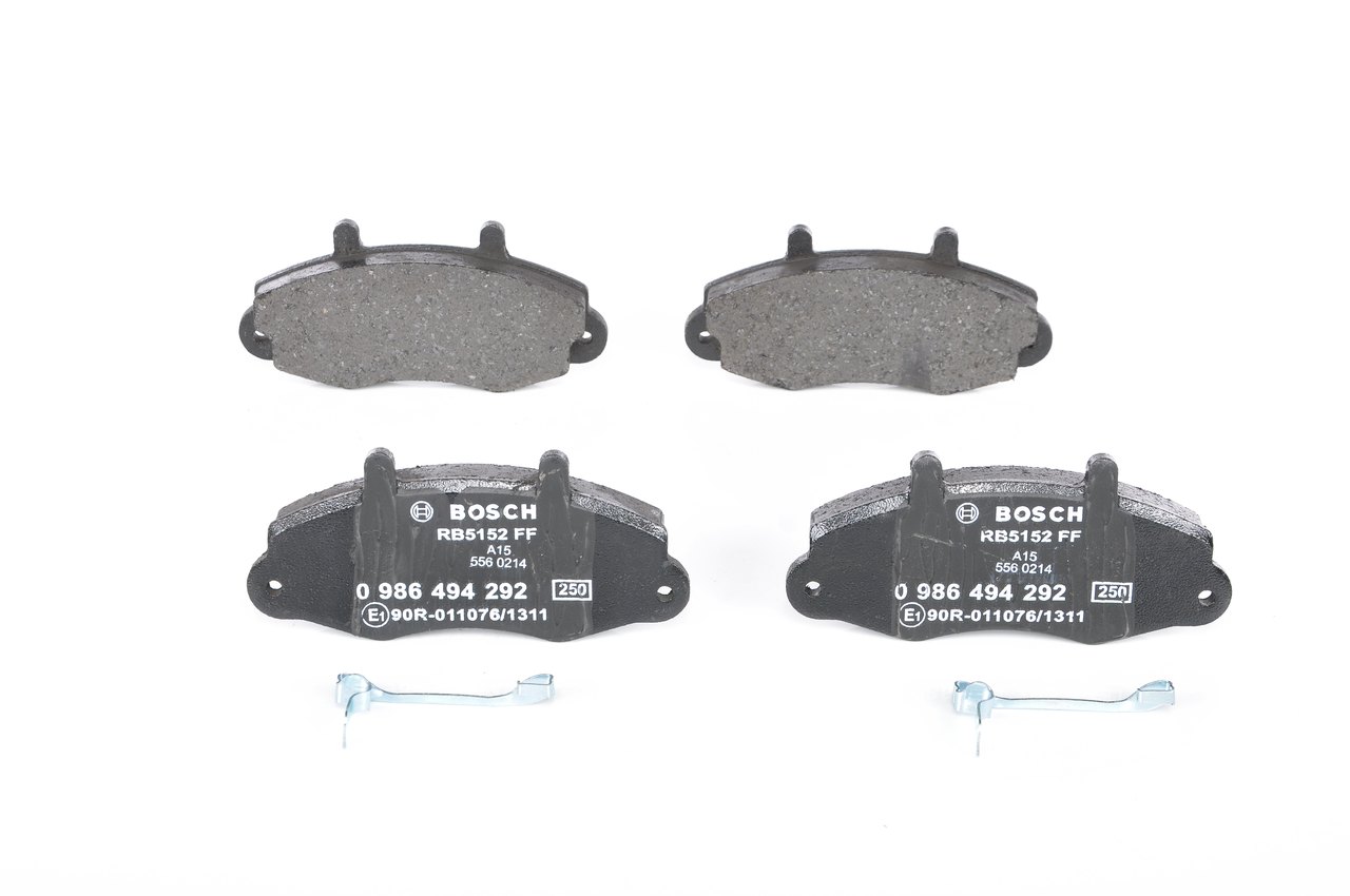 BOSCH 0 986 494 292 Jarrupalat, levyjarru Leveys: 138,9mm, Korkeus: 64mm, Paksuus: 18,9mm