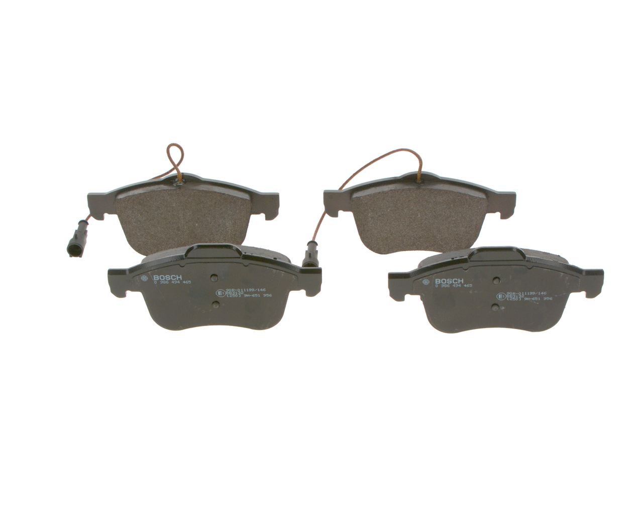Bremsbeläge 0 986 494 465 BOSCH 77365354 BMW, FIAT, JEEP, ALFA ROMEO, LANCIA