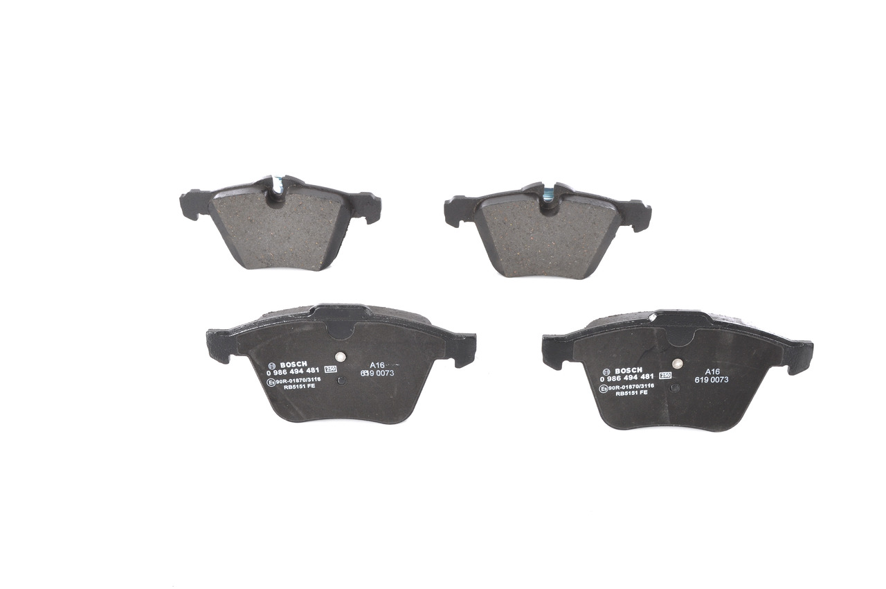 Bremsbeläge 0 986 494 481 BOSCH C2D23150 JAGUAR