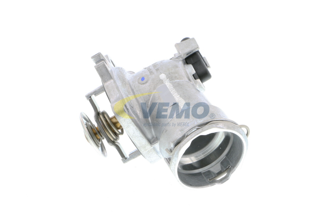 VEMO V30-99-0190 Kühlwasserthermostat Q+, Erstausrüsterqualität MADE IN GERMANY, Öffnungstemperatur: 87°C, mit Dichtung, mit Gehäuse, mit Sensor