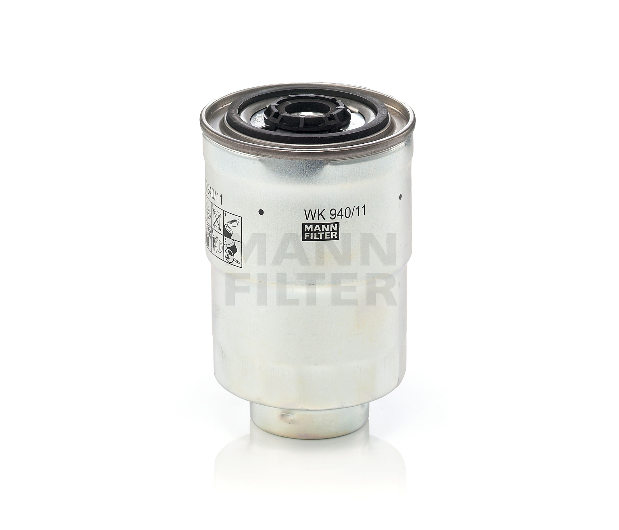 MANN-FILTER WK 940/11 x Filtre à carburant Hauteur: 140mm