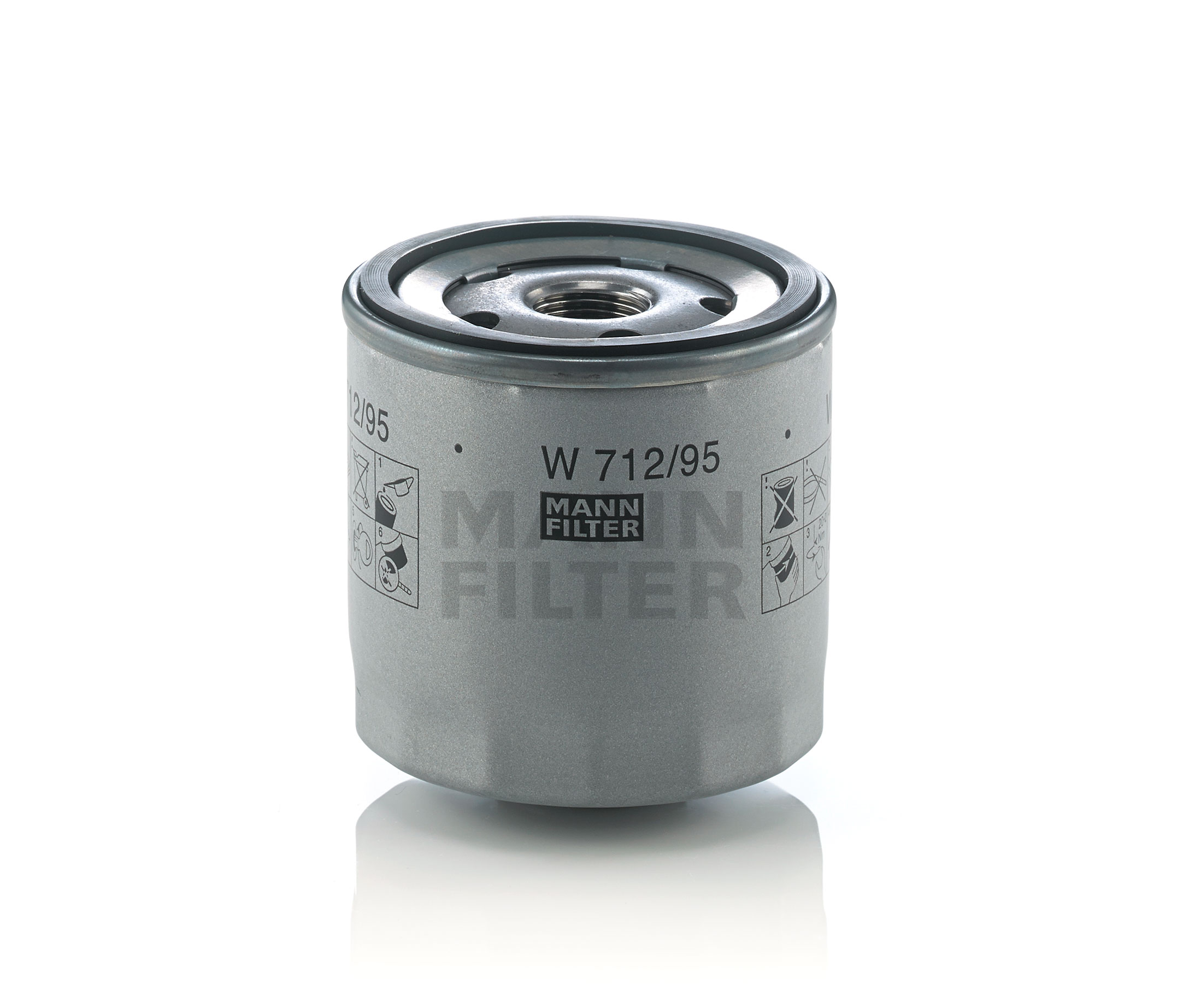 MANN-FILTER W 77/2 Filtro Olio | Qualità Primo Equipaggiamento | Dimensioni: 76x63x72 Mm | Per Applicazioni Fuoristrada E Veicoli | Protezione Motore Ottimale