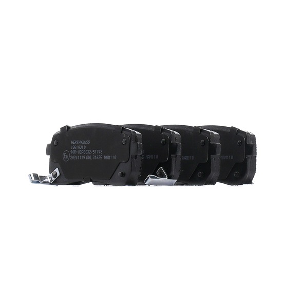 HERTH+BUSS JAKOPARTS J3610310 Комплект спирачно феродо, дискови спирачки