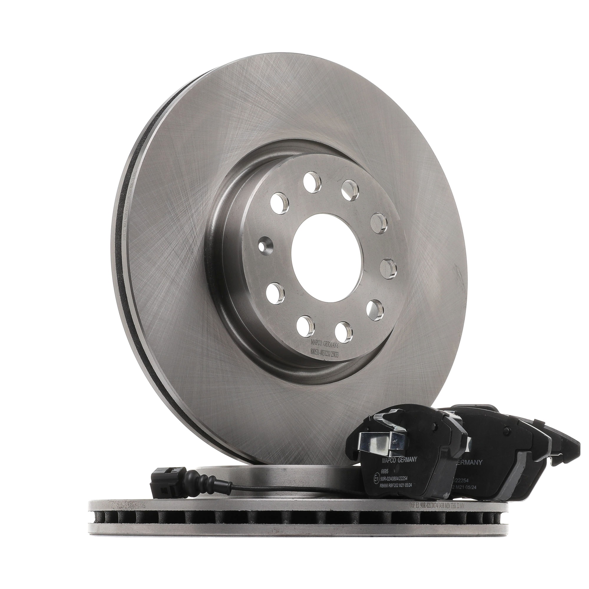 MAPCO 47833 VW SCIROCCO 2004 Brake pads and discs cost
