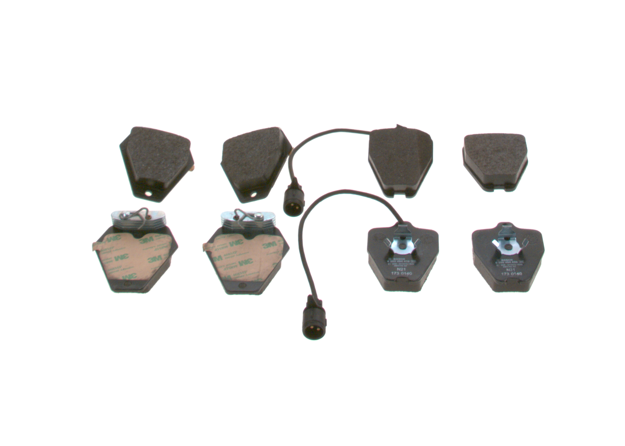Remblokken 4D0 698 151E BOSCH 0986494436 VOLKSWAGEN, AUDI, SKODA, SEAT