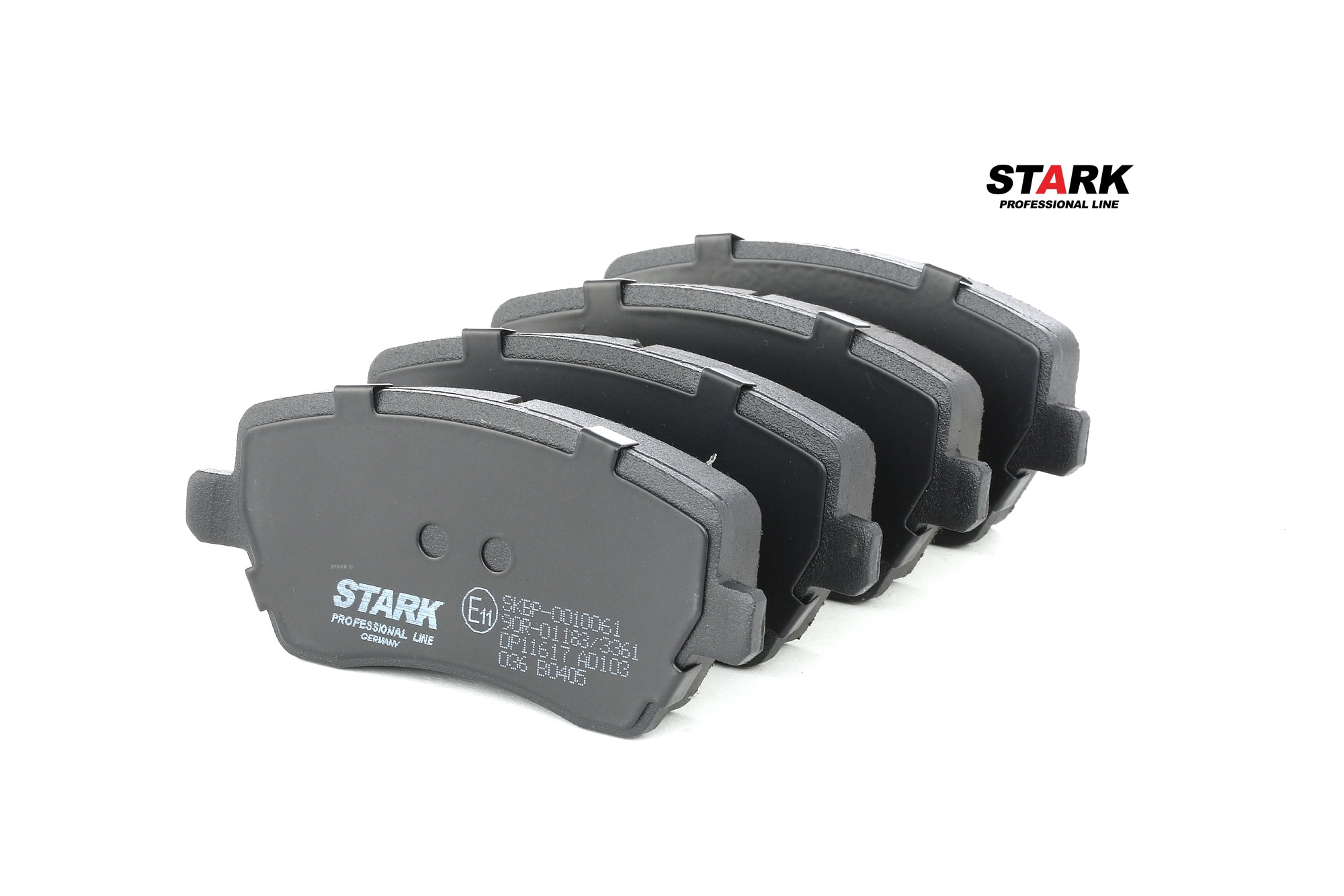 STARK SKBP-0010061 Jarrupalat, levyjarru Leveys: 116,4mm, Korkeus: 52,5mm, Paksuus: 17,3mm
