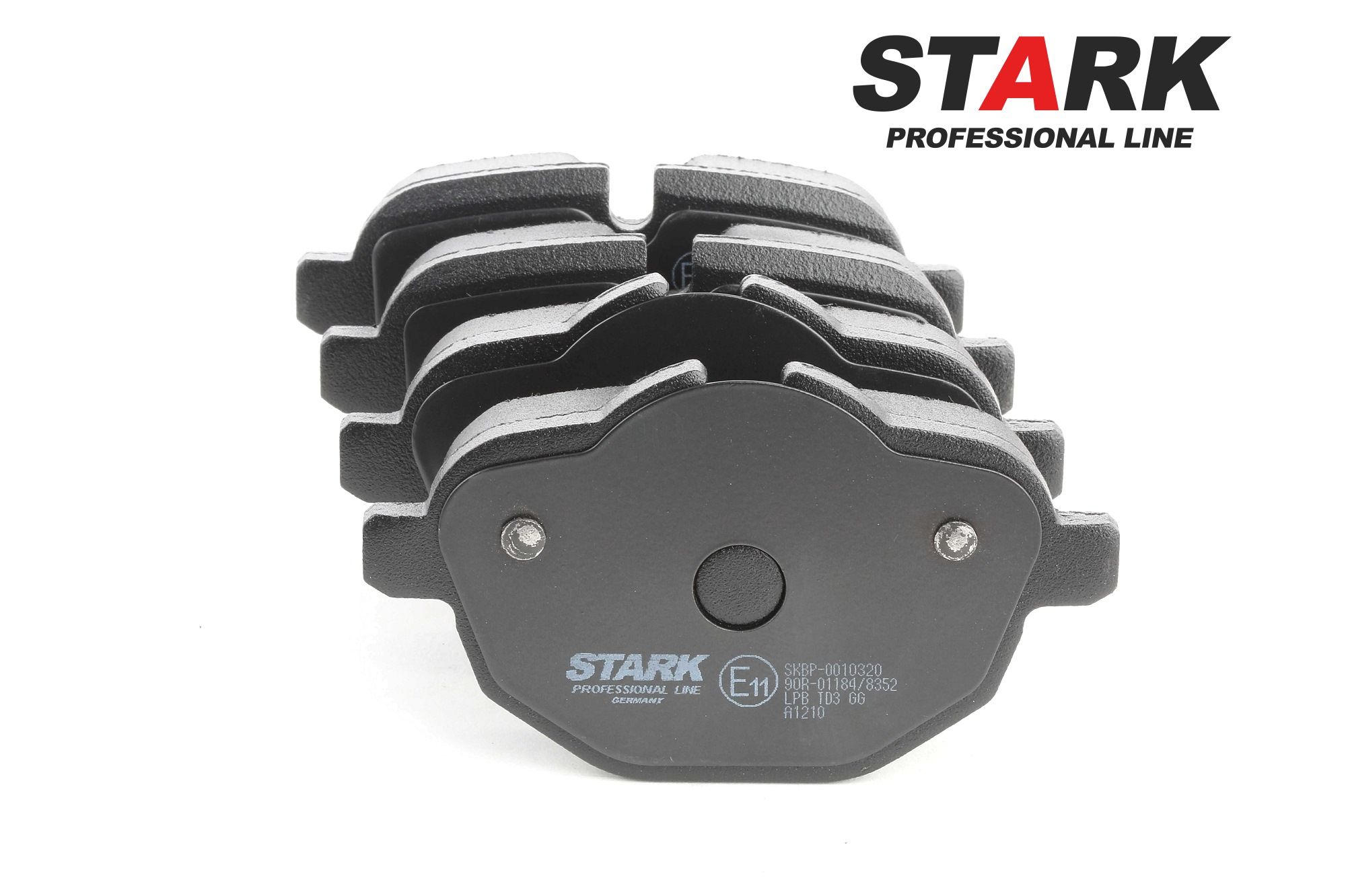 STARK SKBP-0010320 Bremseklosser Bredde: 106,1mm, høyde 2: 62,6mm, Høyde: 56,2mm, Tykkelse: 18mm