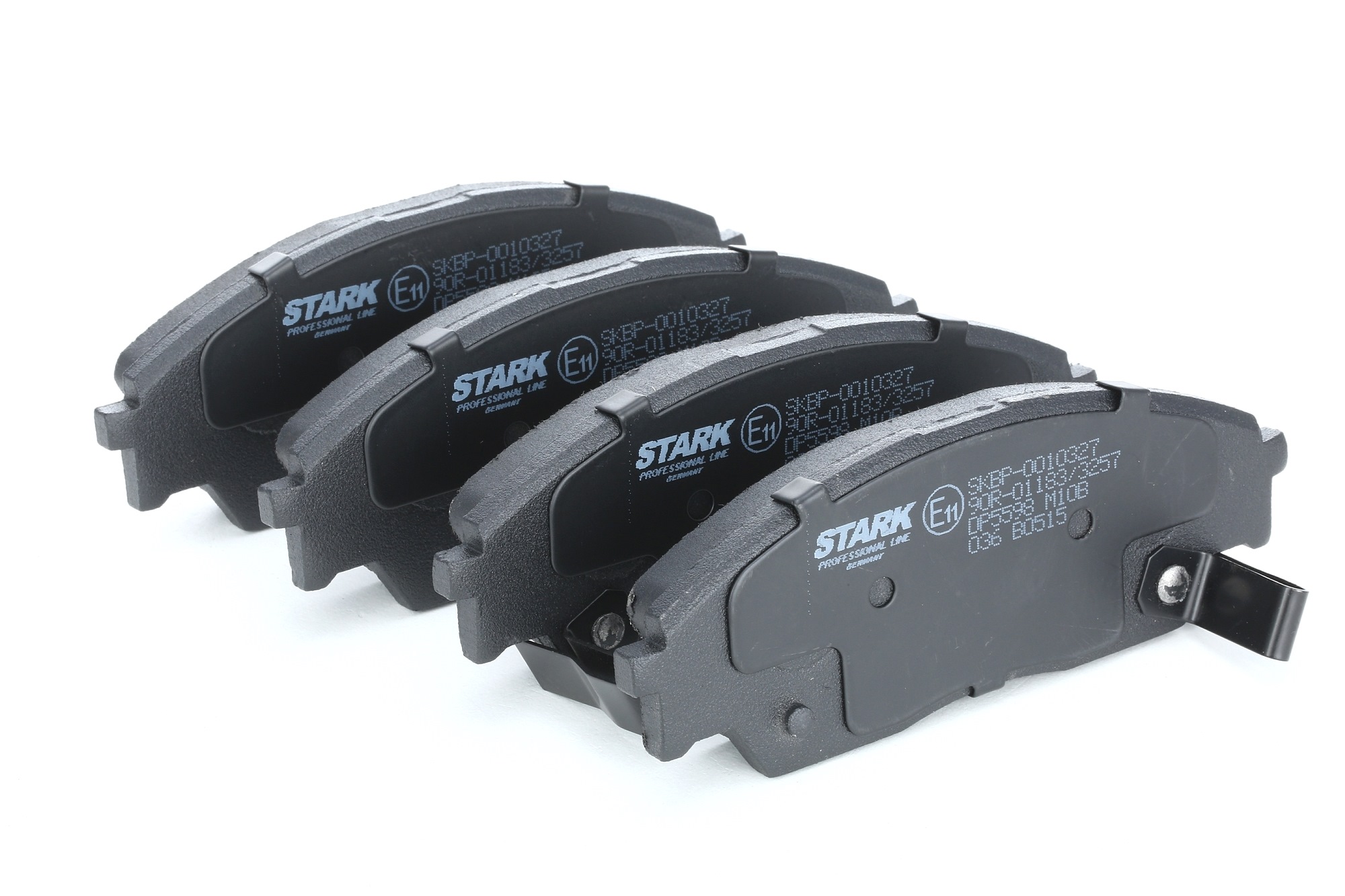 STARK SKBP-0010327 Bremseklosser Bredde: 132,2mm, Høyde: 49,2mm, Tykkelse: 15mm